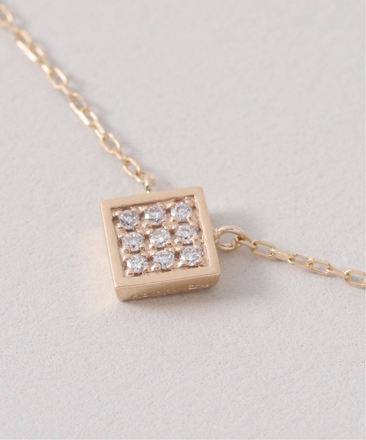 ロムバスパヴェダイヤ50cmネックレス K10（ネックレス）｜Lilas（リラ 