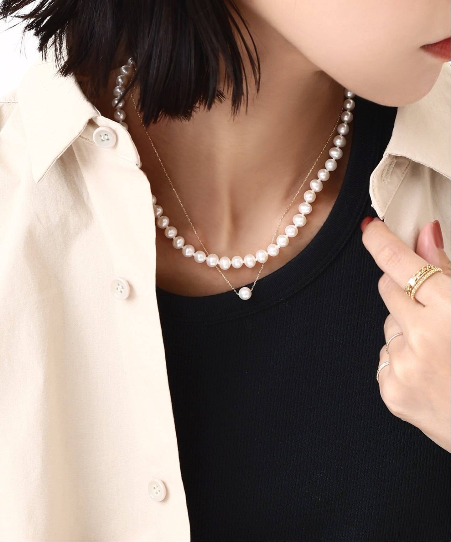 アコヤパール1粒ネックレス K10（ネックレス）｜Lilas（リラ）の通販 