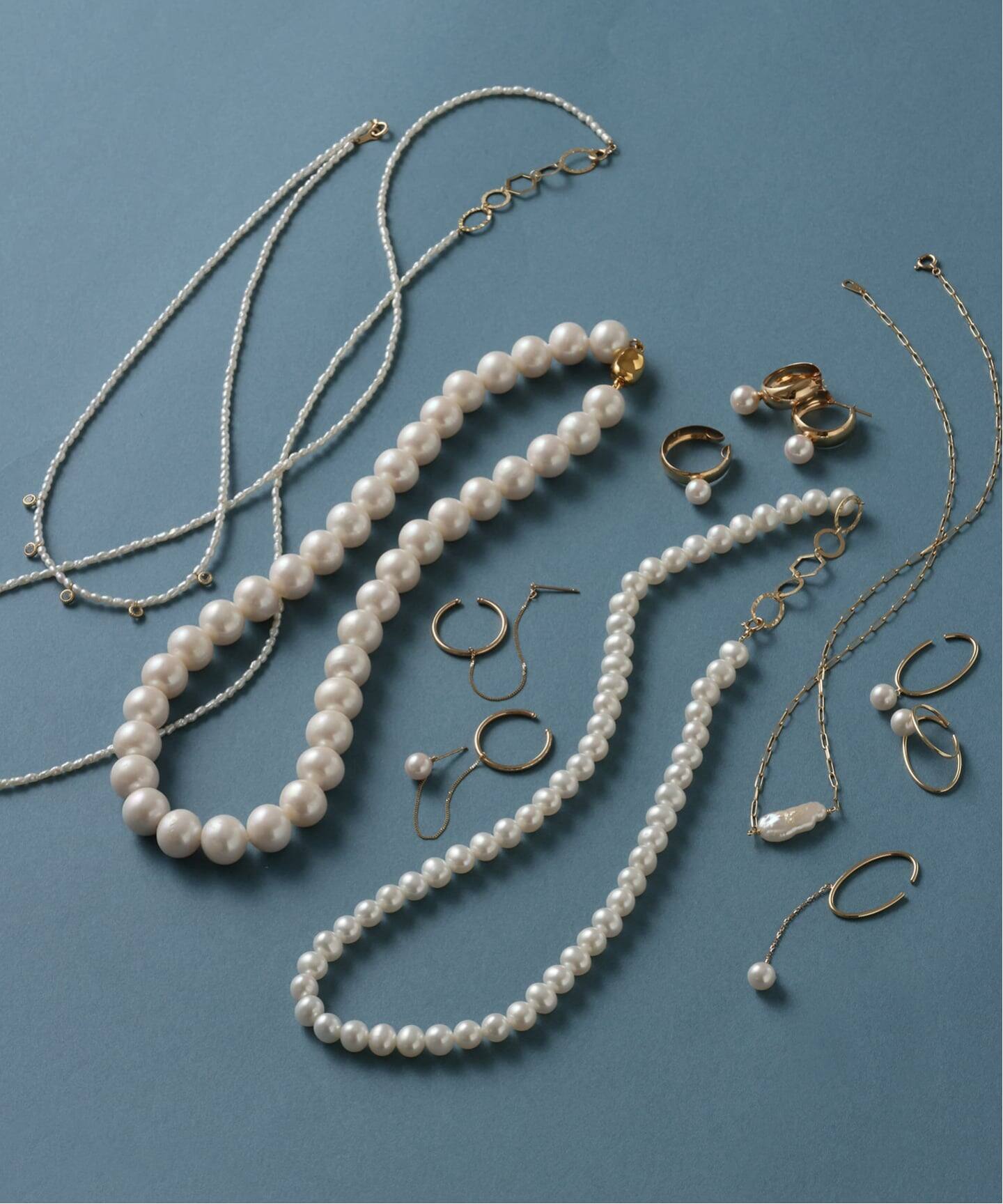 追加》エシカル淡水ポテトパールネックレス10mm40cm SV（ネックレス  