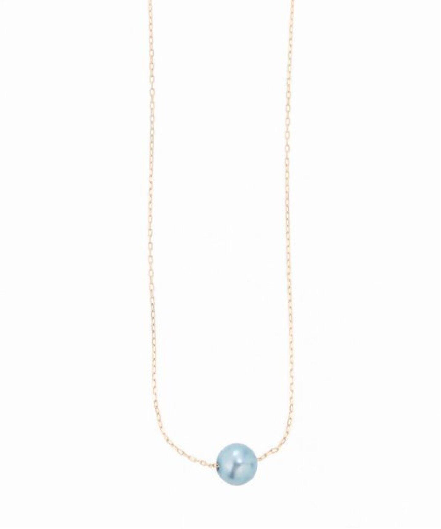 インディゴパール6mm1粒ネックレス K10（ネックレス）｜Lilas（リラ 