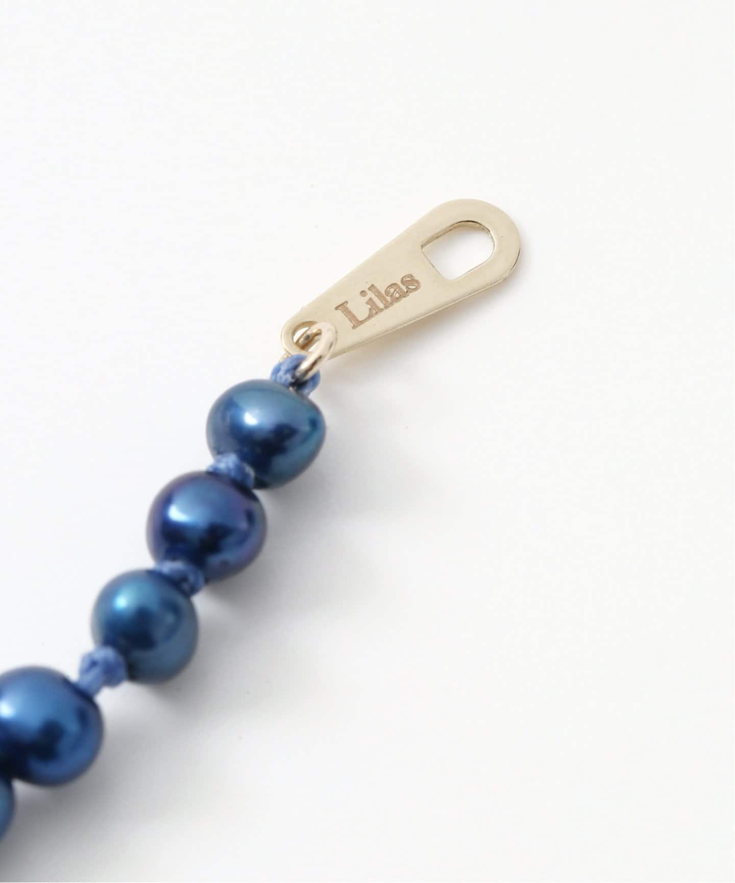 インディゴパール3mm60cmネックレス K10（ネックレス）｜Lilas