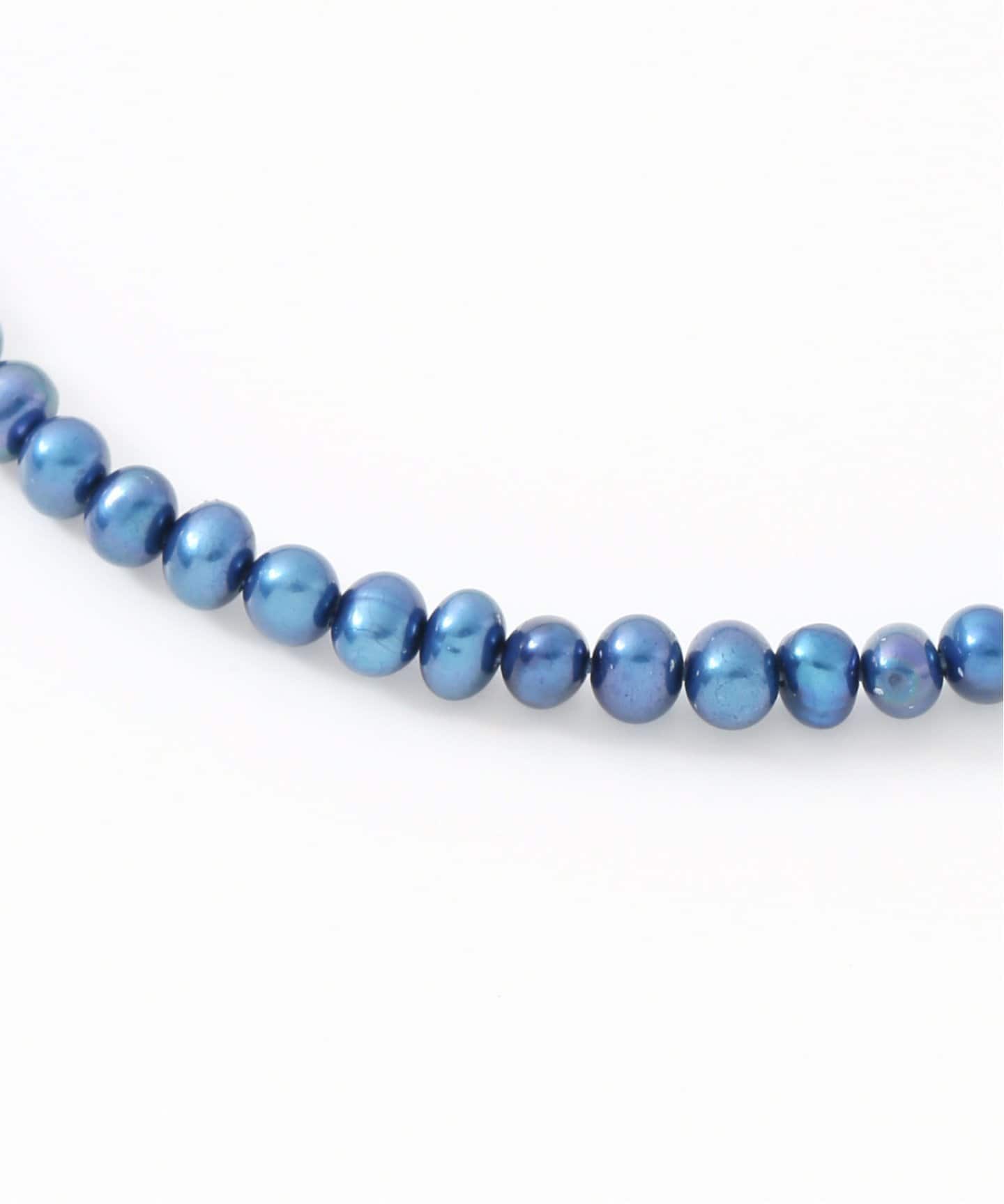 インディゴパール3mm60cmネックレス K10（ネックレス）｜Lilas