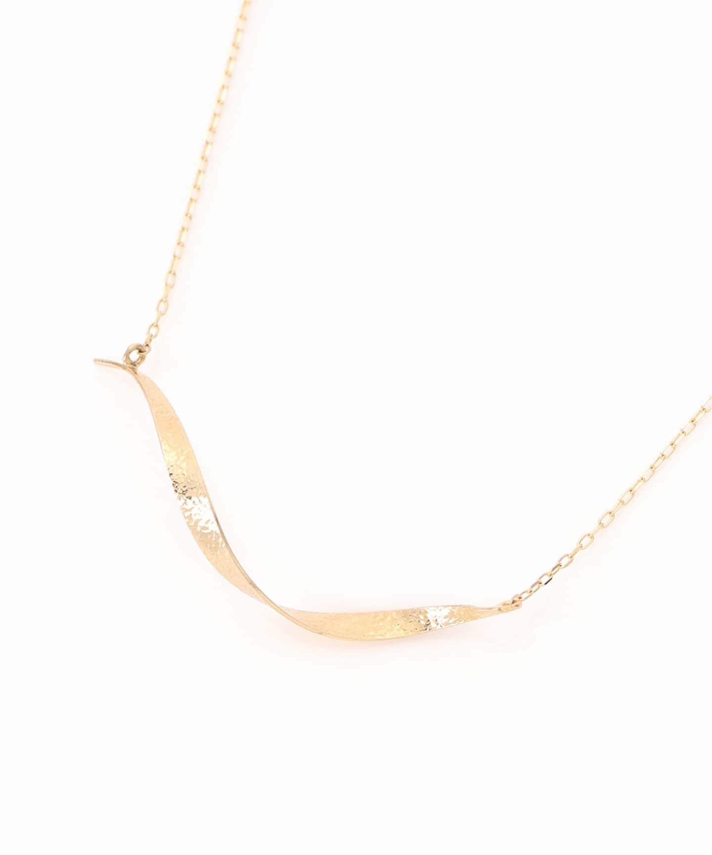 新品Lilas リラ ラフカットクォーツ テクスチャーネックレス K10ゴールド ラフカットクォーツテクスチャーネックレス K10（ネックレス