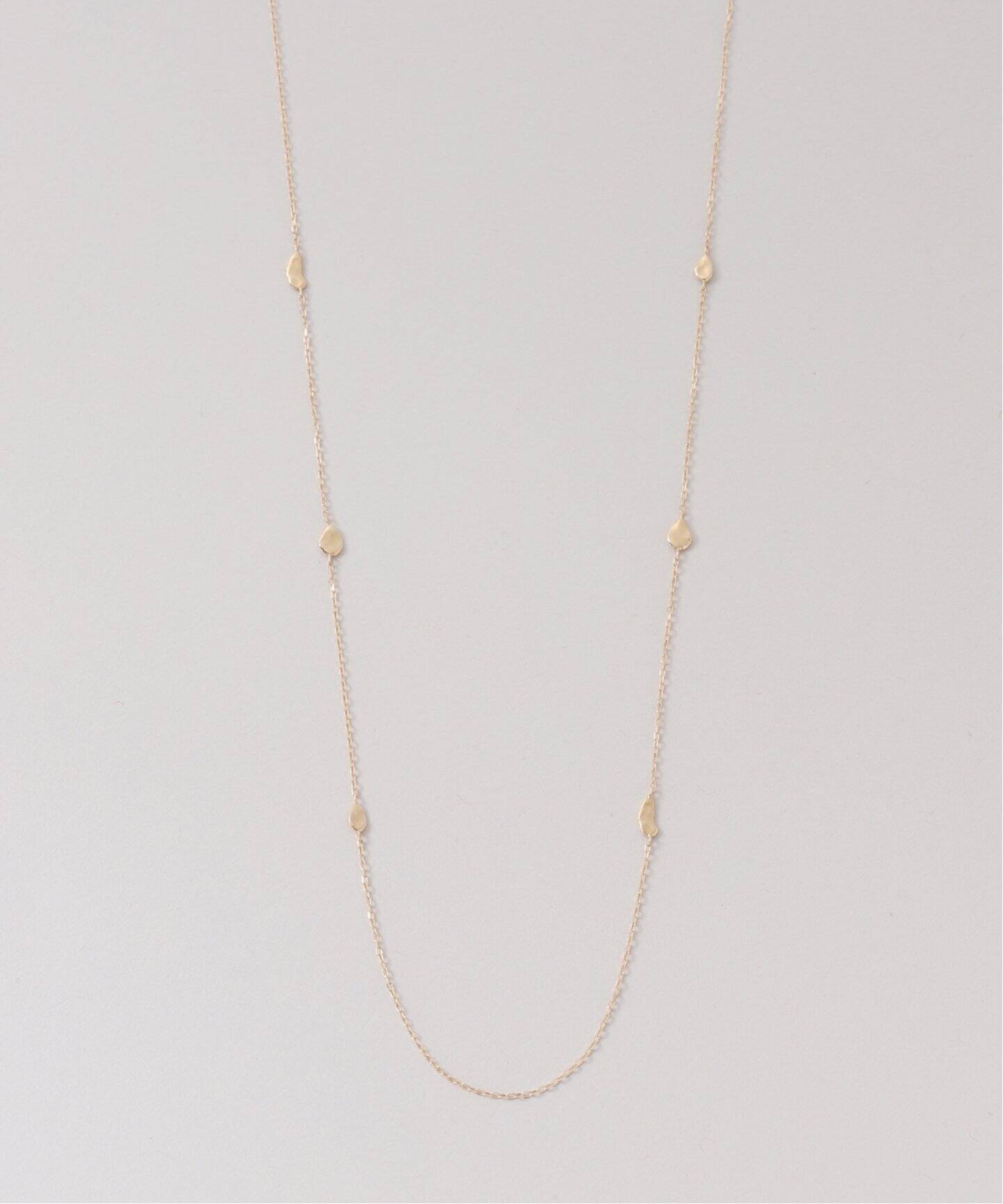 新品Lilas リラ ラフカットクォーツ テクスチャーネックレス K10ゴールド シードモチーフネックレス K10（ネックレス）｜Lilas（リラ）の