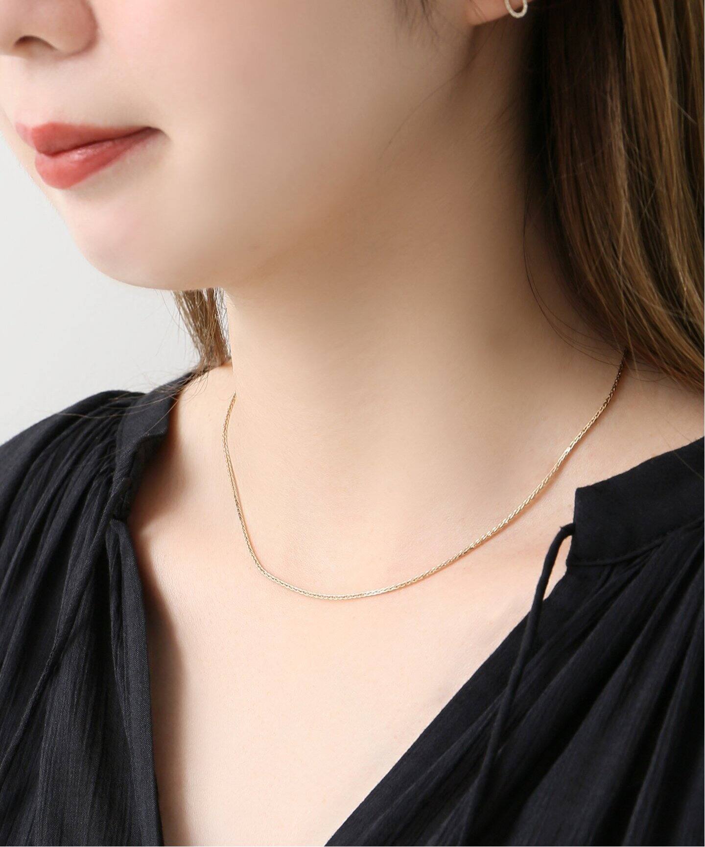 3Dチェーン38cmネックレス K10（ネックレス）｜Lilas（リラ）の  