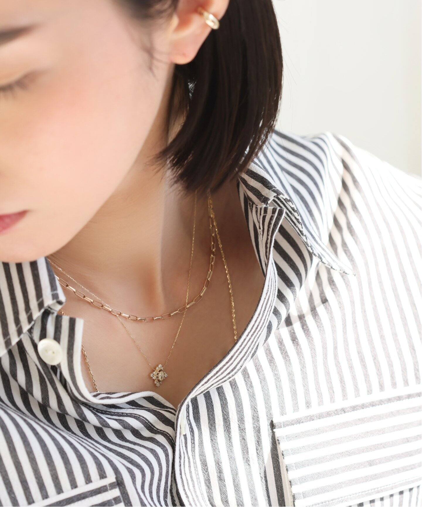 マーベラスチェーン38cmネックレス K10（ネックレス）｜Lilas（リラ 