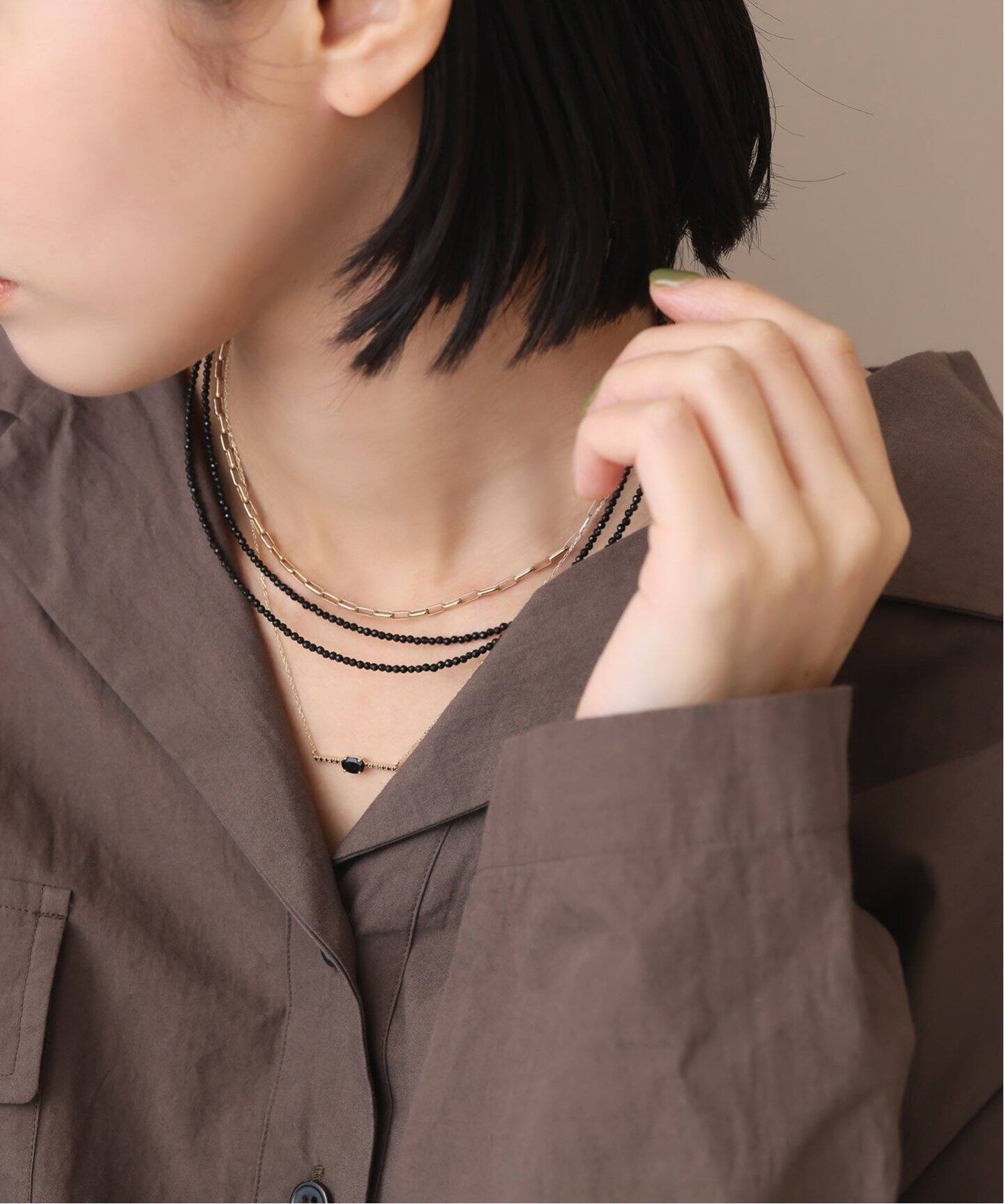 マーベラスチェーン38cmネックレス K10（ネックレス）｜Lilas（リラ 