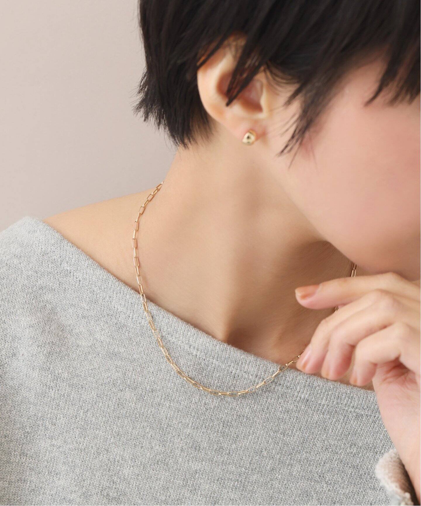 マーベラスチェーン38cmネックレス K10（ネックレス）｜Lilas（リラ 