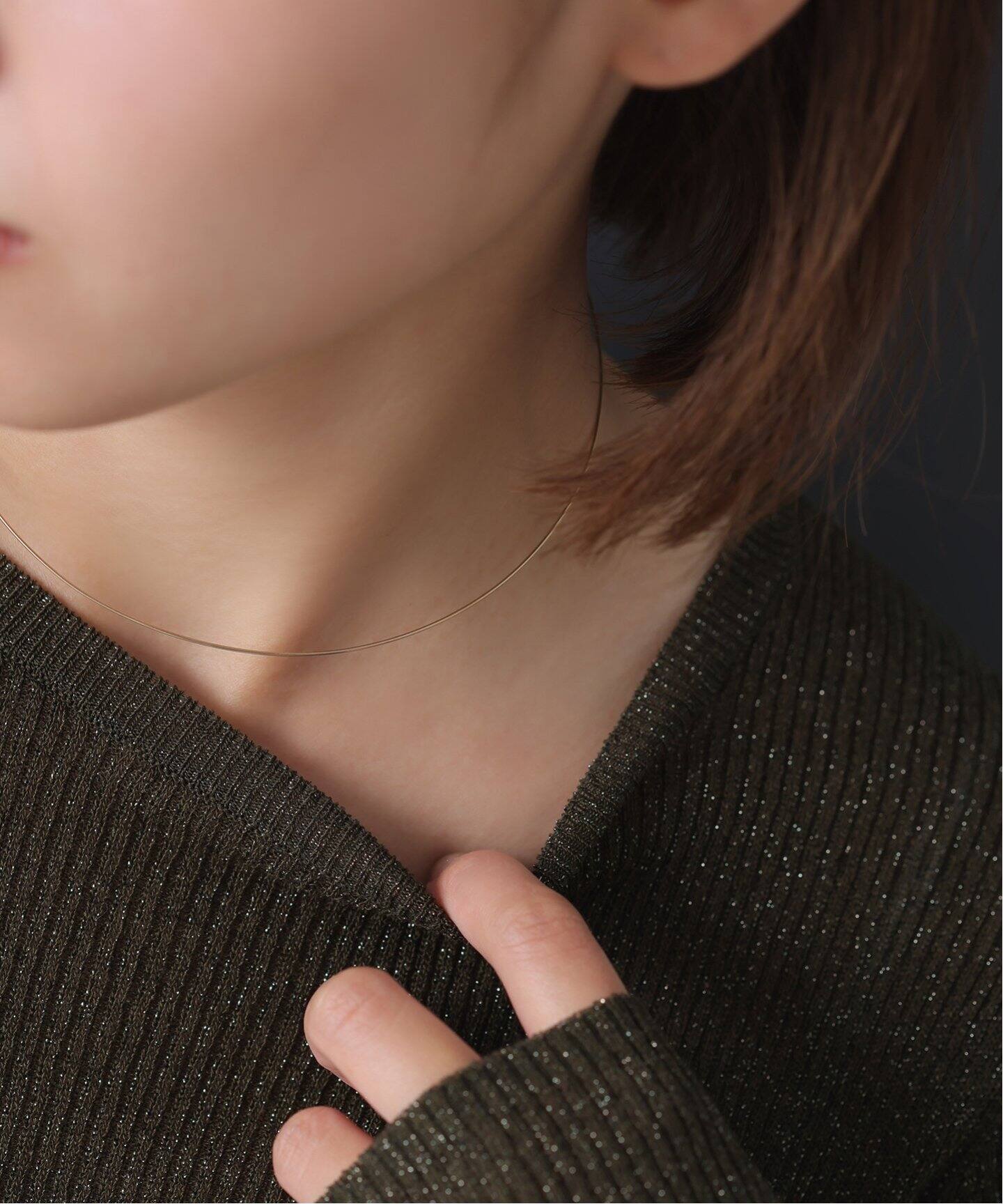 narrow lineチョーカー K10（ネックレス）｜Lilas（リラ）の通販