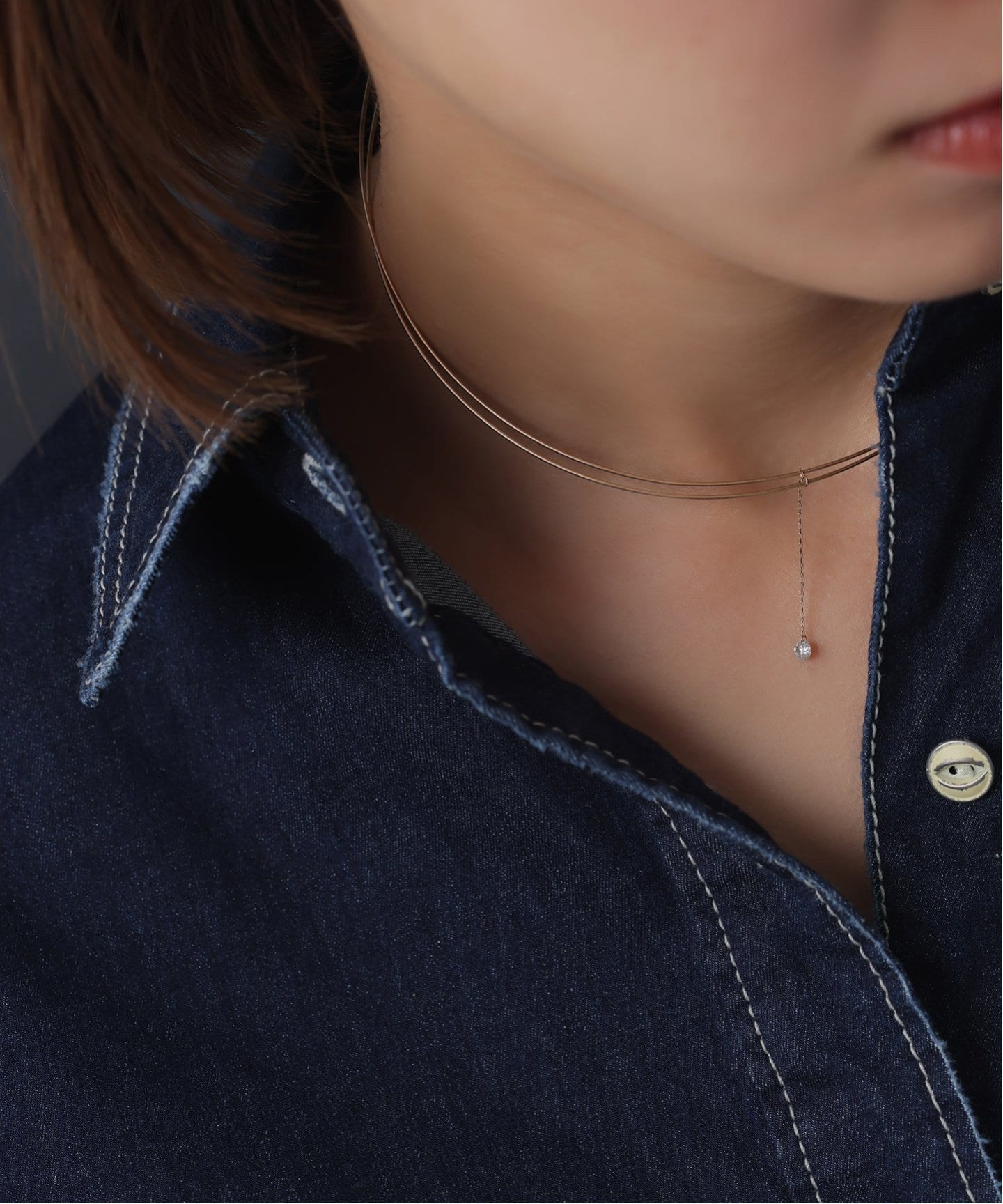 narrow lineチョーカー K10（ネックレス）｜Lilas（リラ）の通販