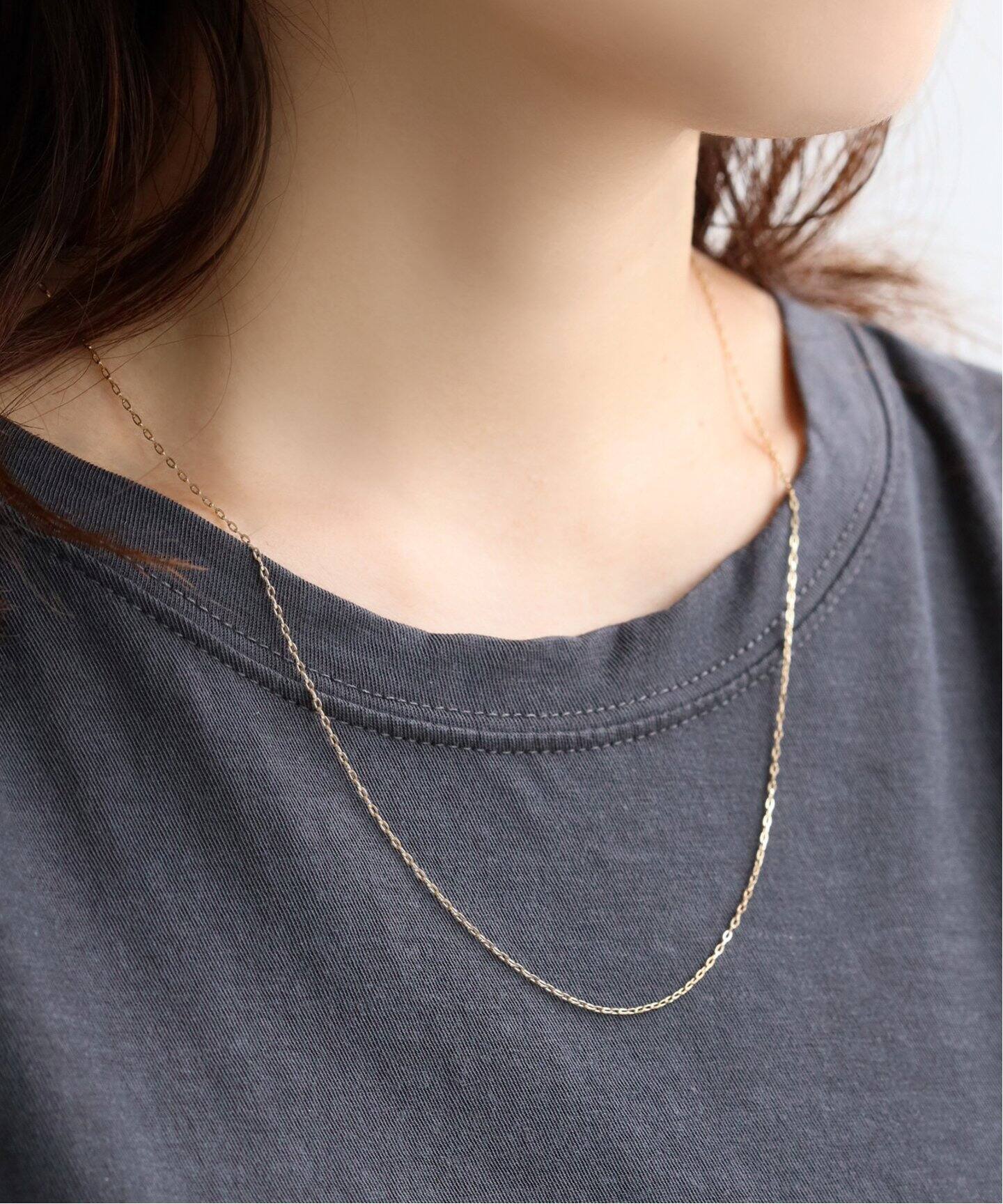 グローリーチェーン50cmネックレス K10（ネックレス）｜Lilas（リラ 