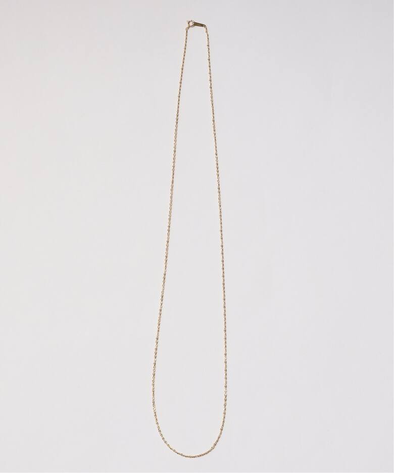 フェイクモザイクチェーン60cmネックレス K10（ネックレス）｜Lilas 