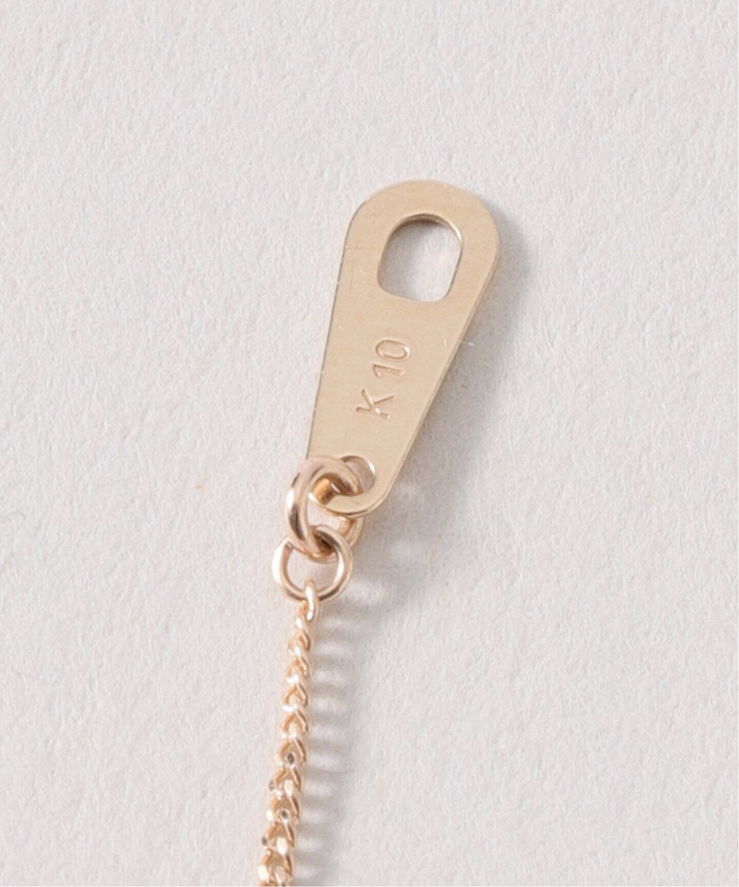ハートカボションオニキス50cmネックレス K10（ネックレス）｜Lilas 