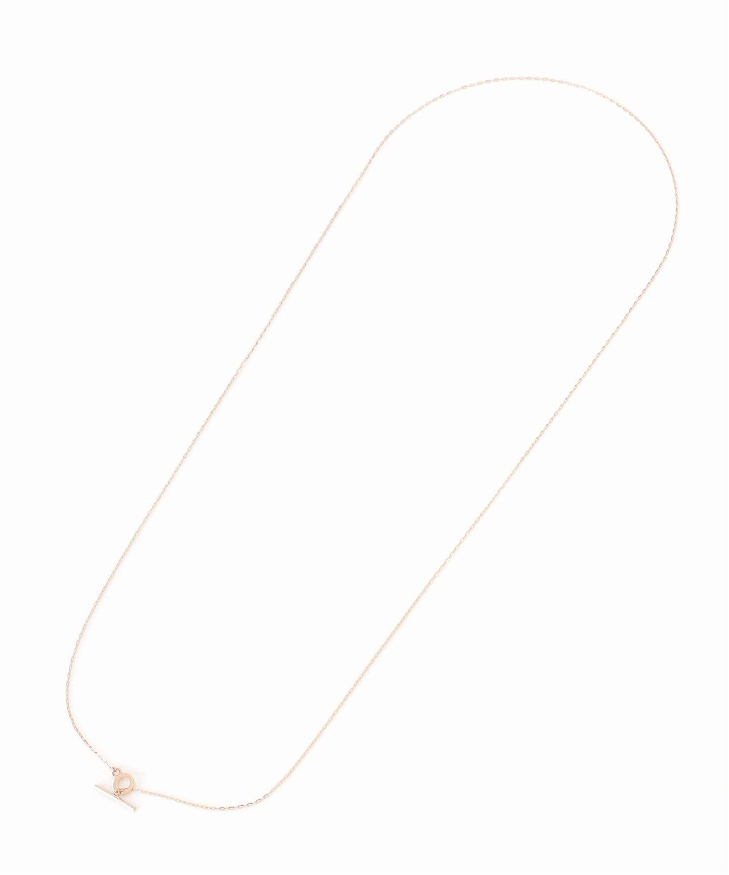 Tバーラディアントチェーン60cmネックレス K10（ネックレス）｜Lilas 