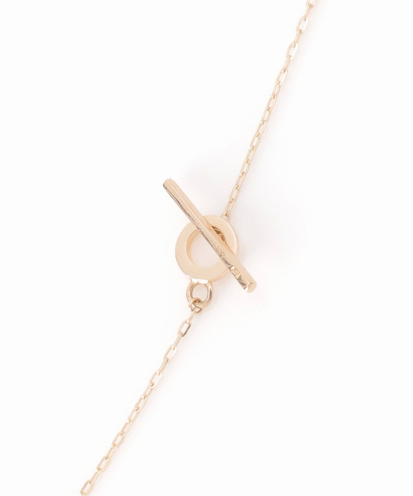 Tバーラディアントチェーン60cmネックレス K10（ネックレス）｜Lilas 