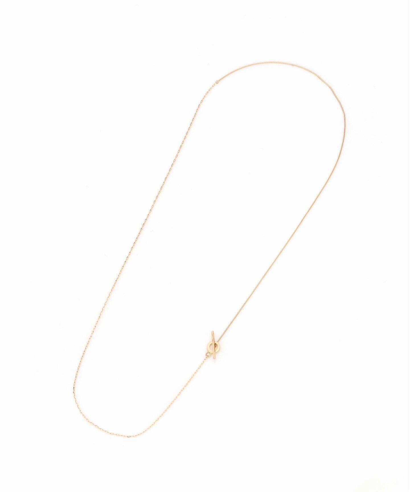 Tバーミックスチェーン45cmネックレス K10（ネックレス）｜Lilas（リラ 