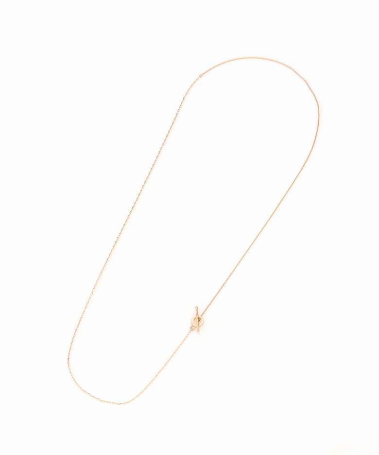 Tバーミックスチェーン45cmネックレス K10（ネックレス）｜Lilas（リラ 