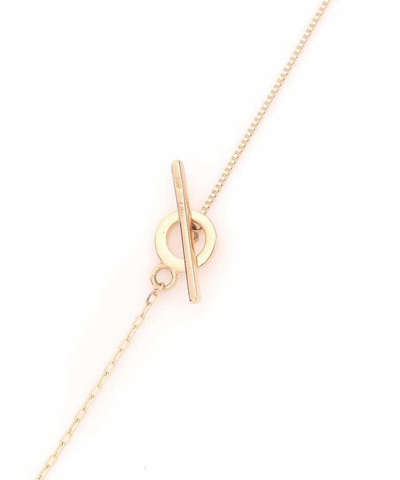 Tバーミックスチェーン45cmネックレス K10（ネックレス）｜Lilas（リラ 