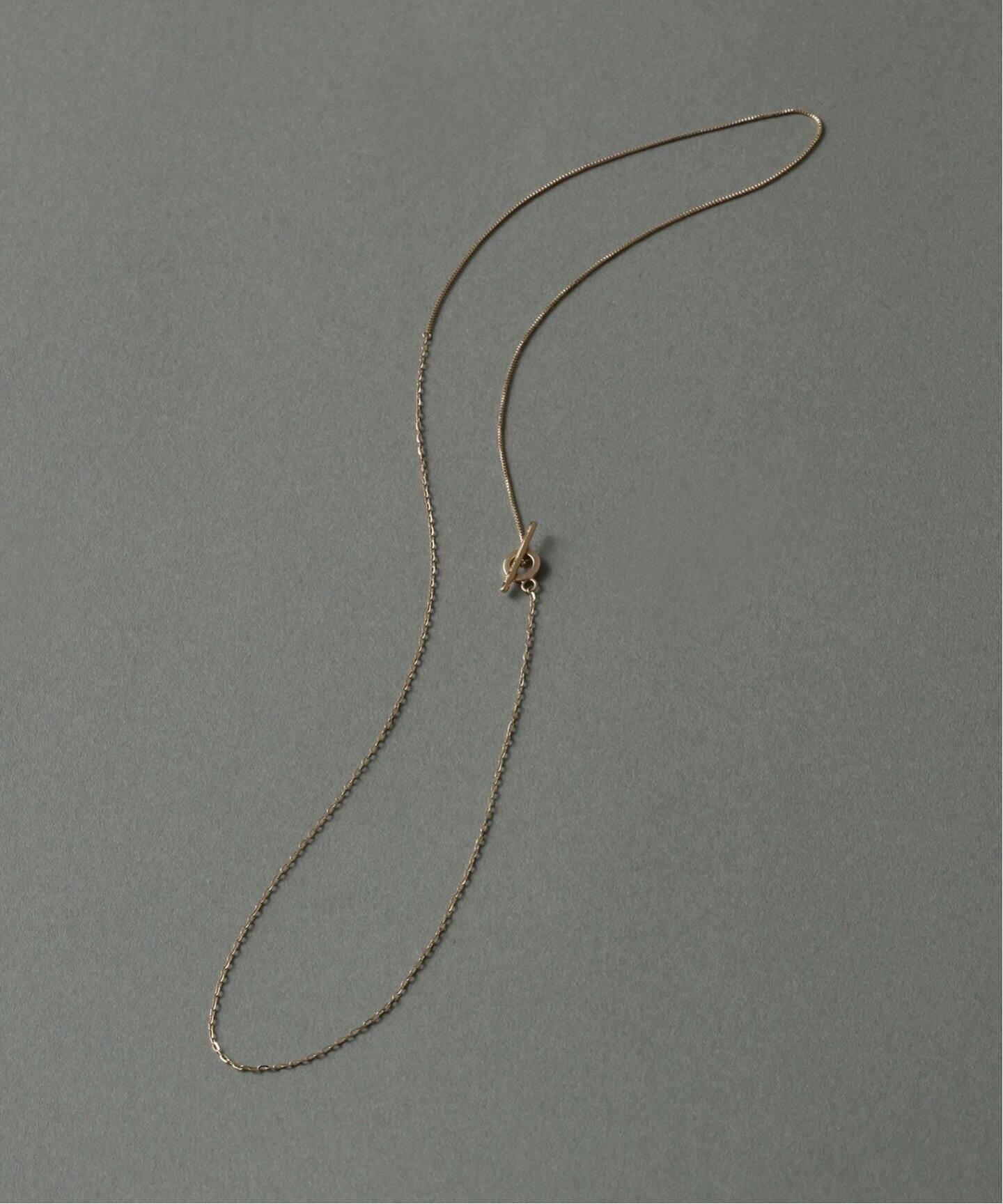 Tバーミックスチェーン45cmネックレス K10（ネックレス）｜Lilas（リラ 