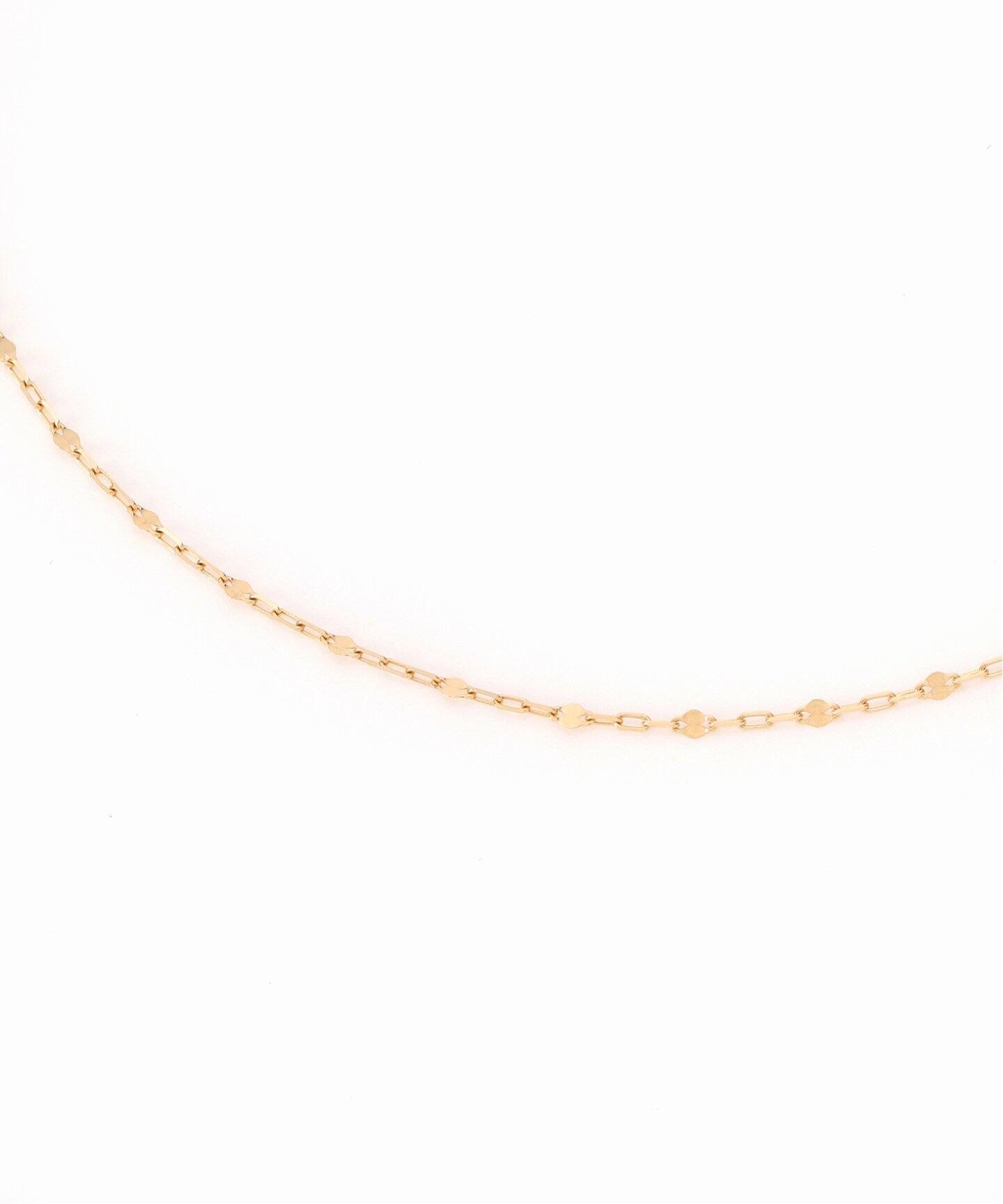 Lilas トゥインクルチェーン60cmネックレス K10