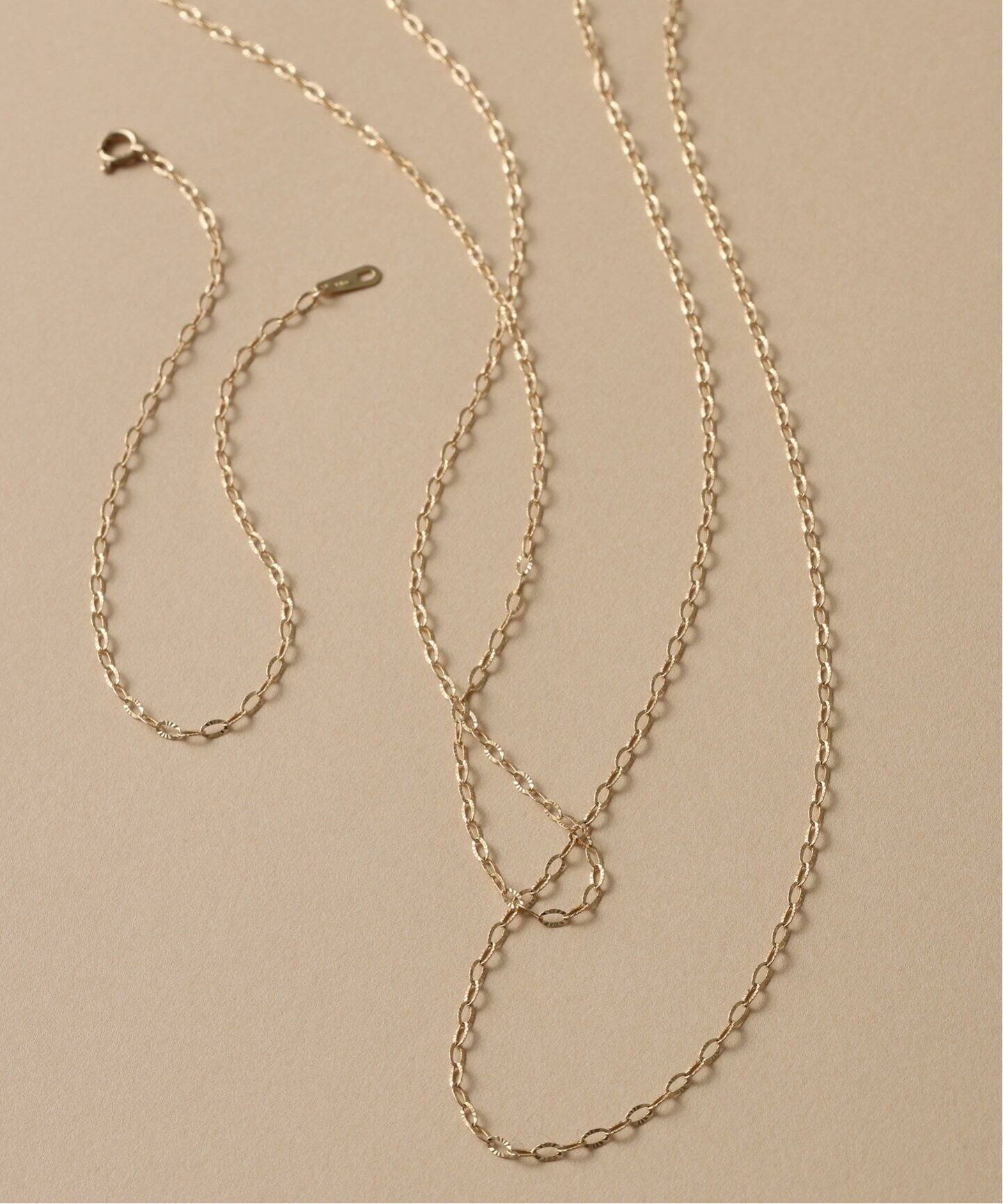 ルナチェーン38cmネックレス K10（ネックレス）｜Lilas（リラ）の通販 