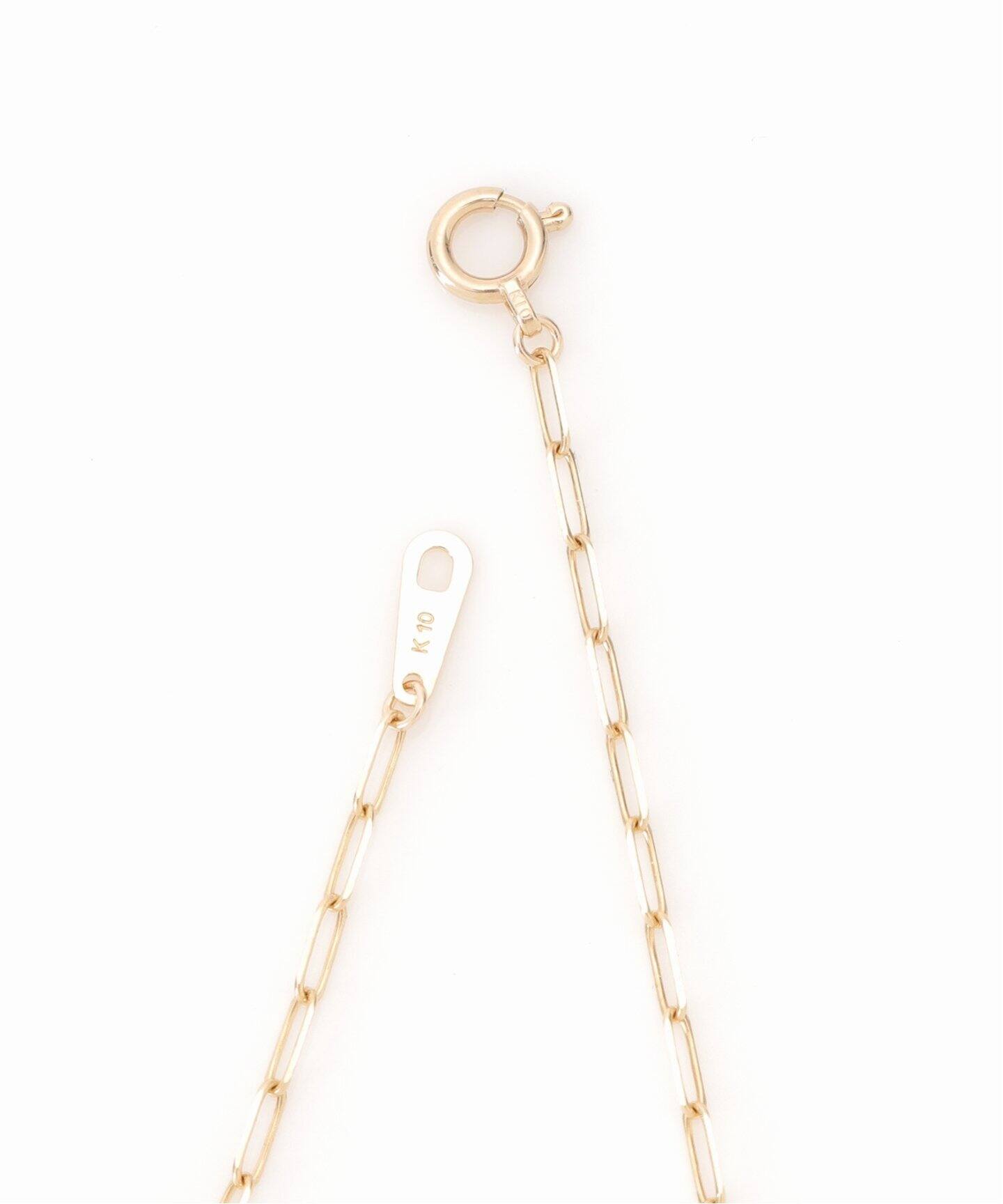 ペーパークリップチェーン38cmネックレス K10（ネックレス）｜Lilas 