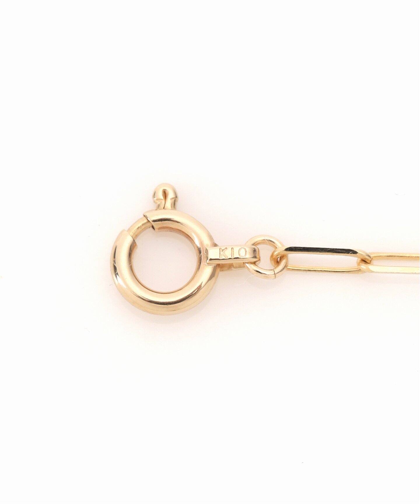 ペーパークリップチェーン38cmネックレス K10（ネックレス）｜Lilas 