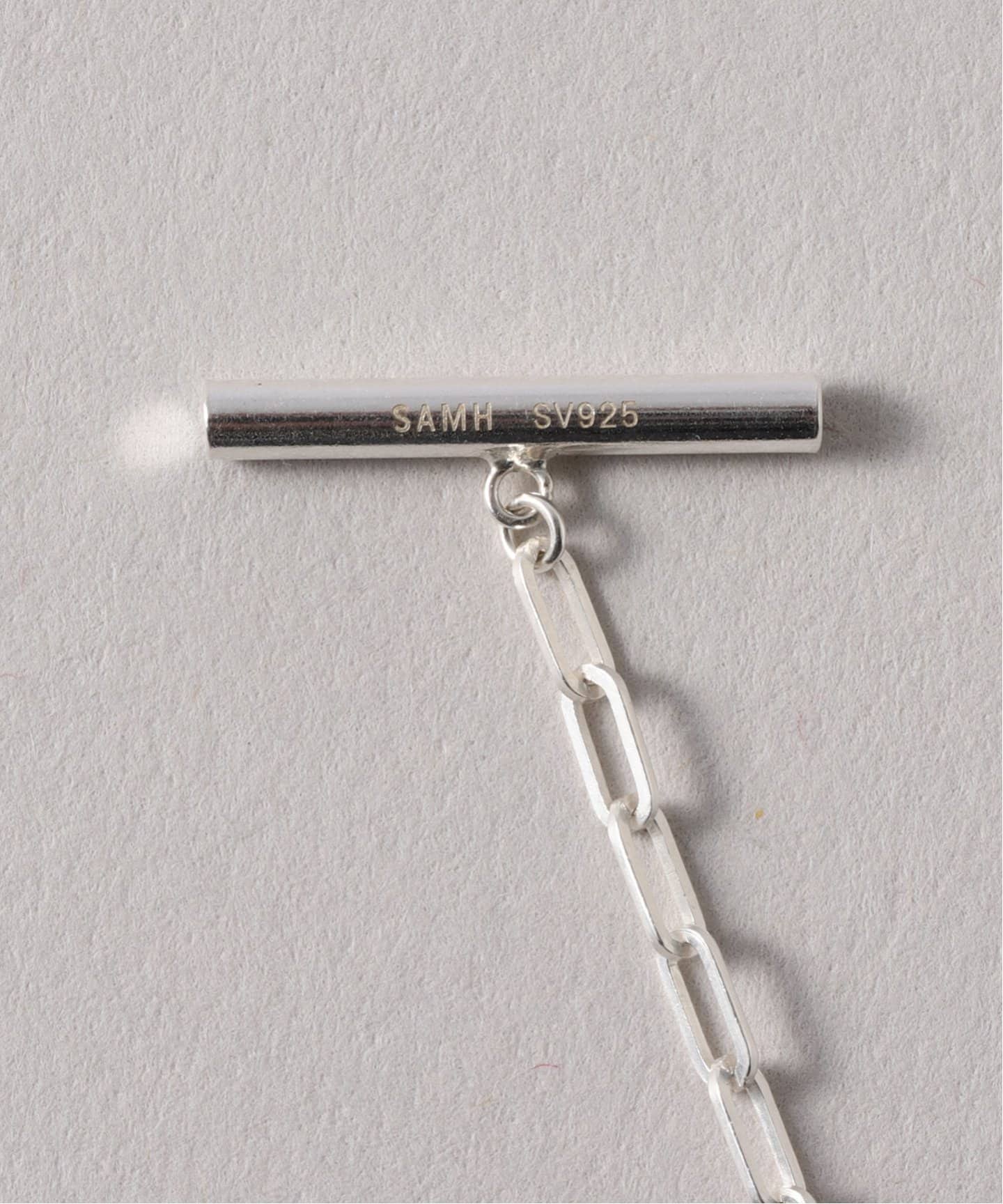 SAMH by LILAS】 Thin chainプレートネックレス SV（ネックレス