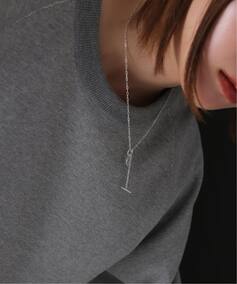 SAMH by LILAS】 Thin chainプレートネックレス SV（ネックレス 