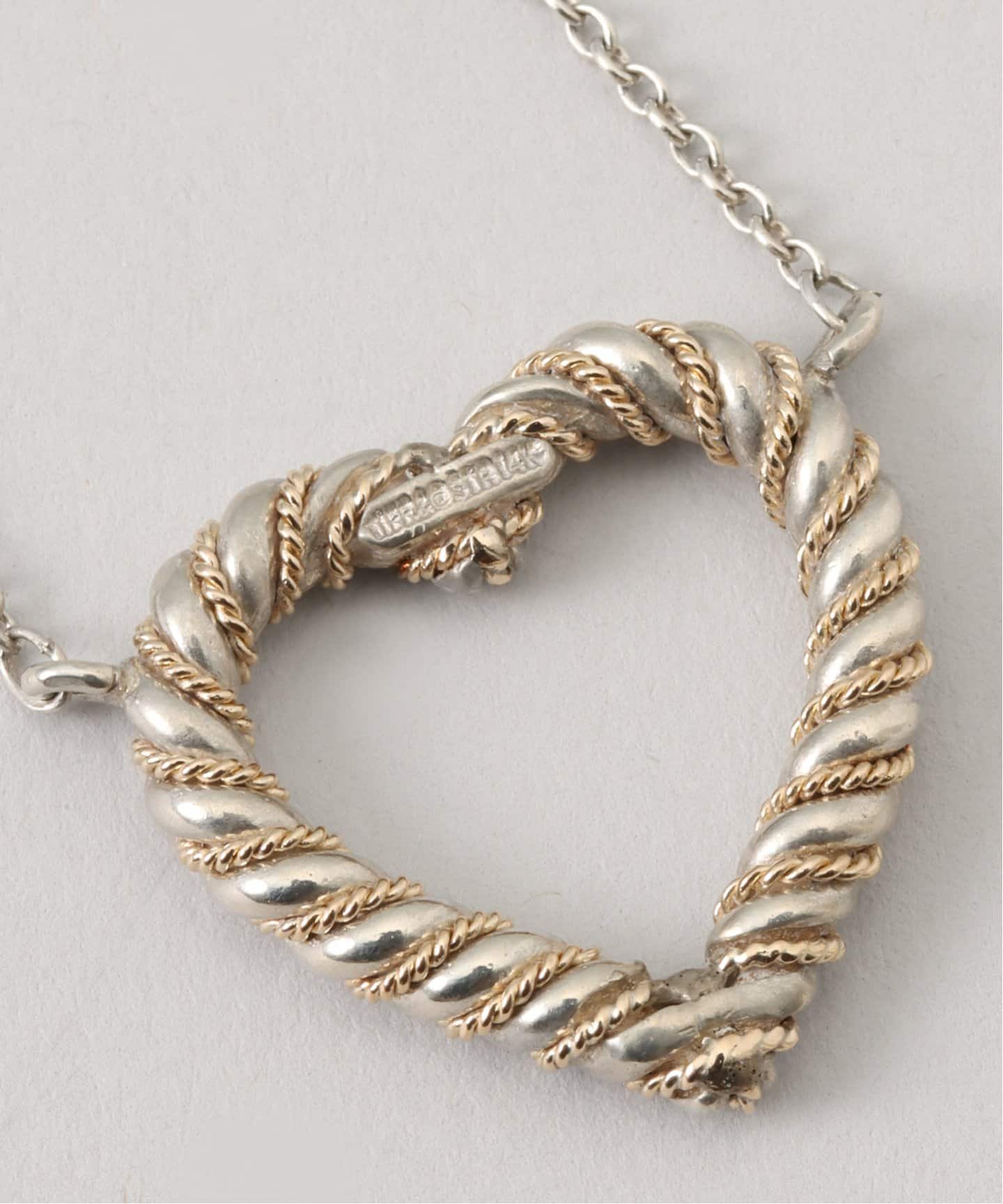 VINTAGE TIFFANY&Co./ティファニー】Screw heart necklace（ネックレス