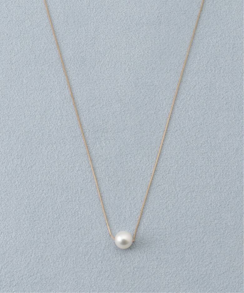 10K 7.5mm akoya pearl venetian chain necklace（ネックレス 