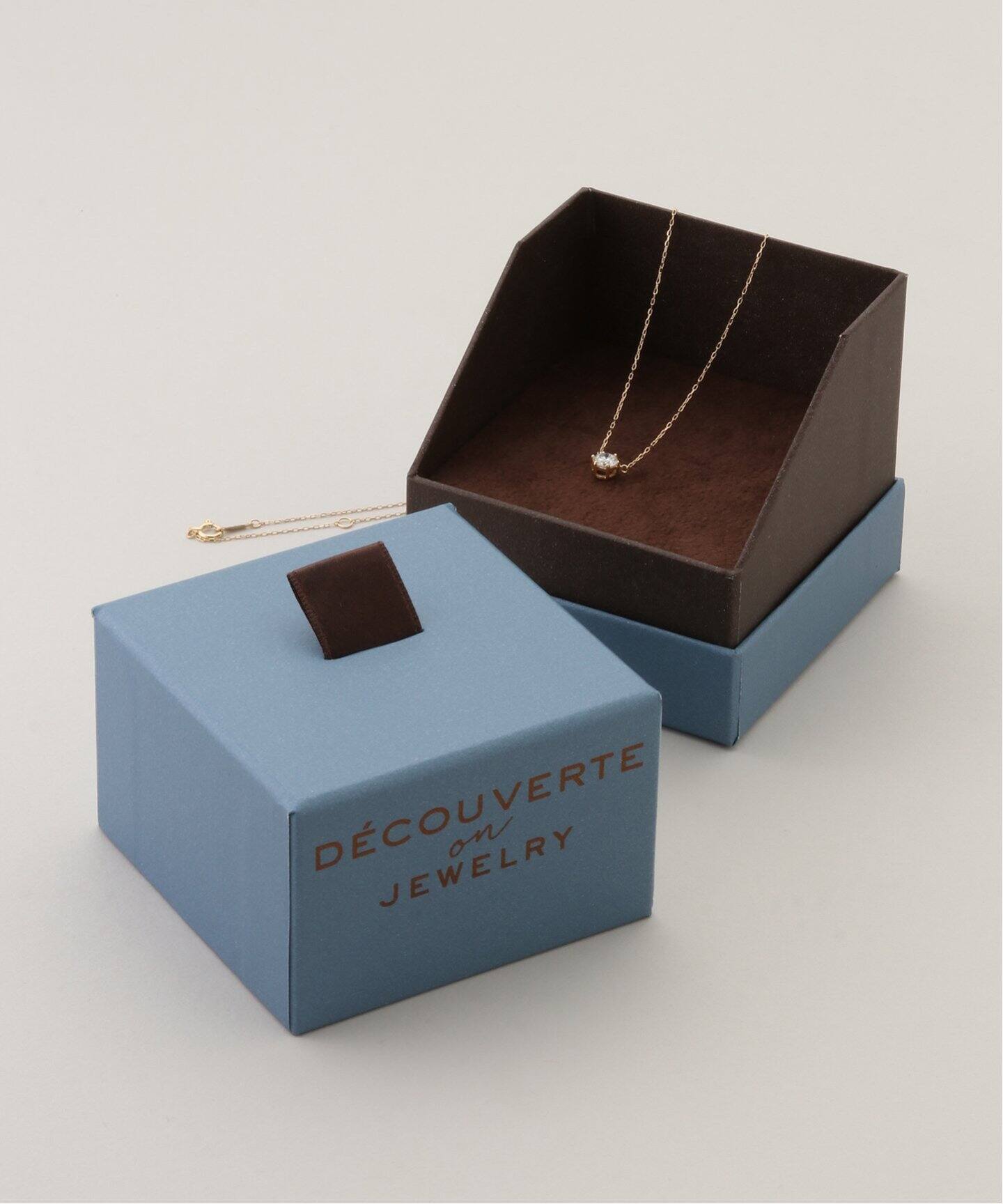 18KYG 0.3ct ダイヤモンド ネックレス（ネックレス）｜DECOUVERTE  