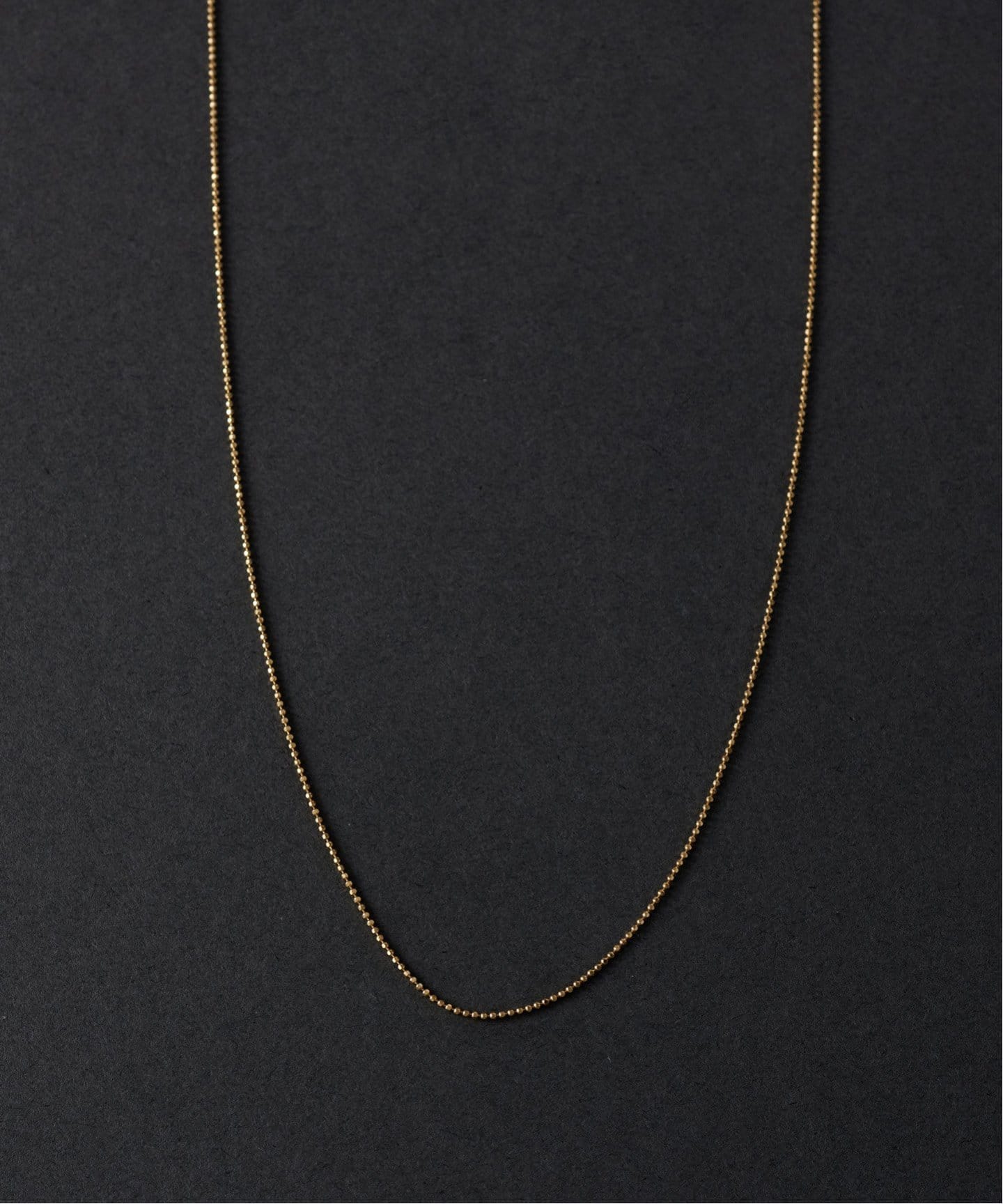 値下げ　デクーヴェルト　DECOUVERTE ORIGINAL JEWELRY 18K 0.6 ball chain necklace（ネックレス）｜DECOUVERTE