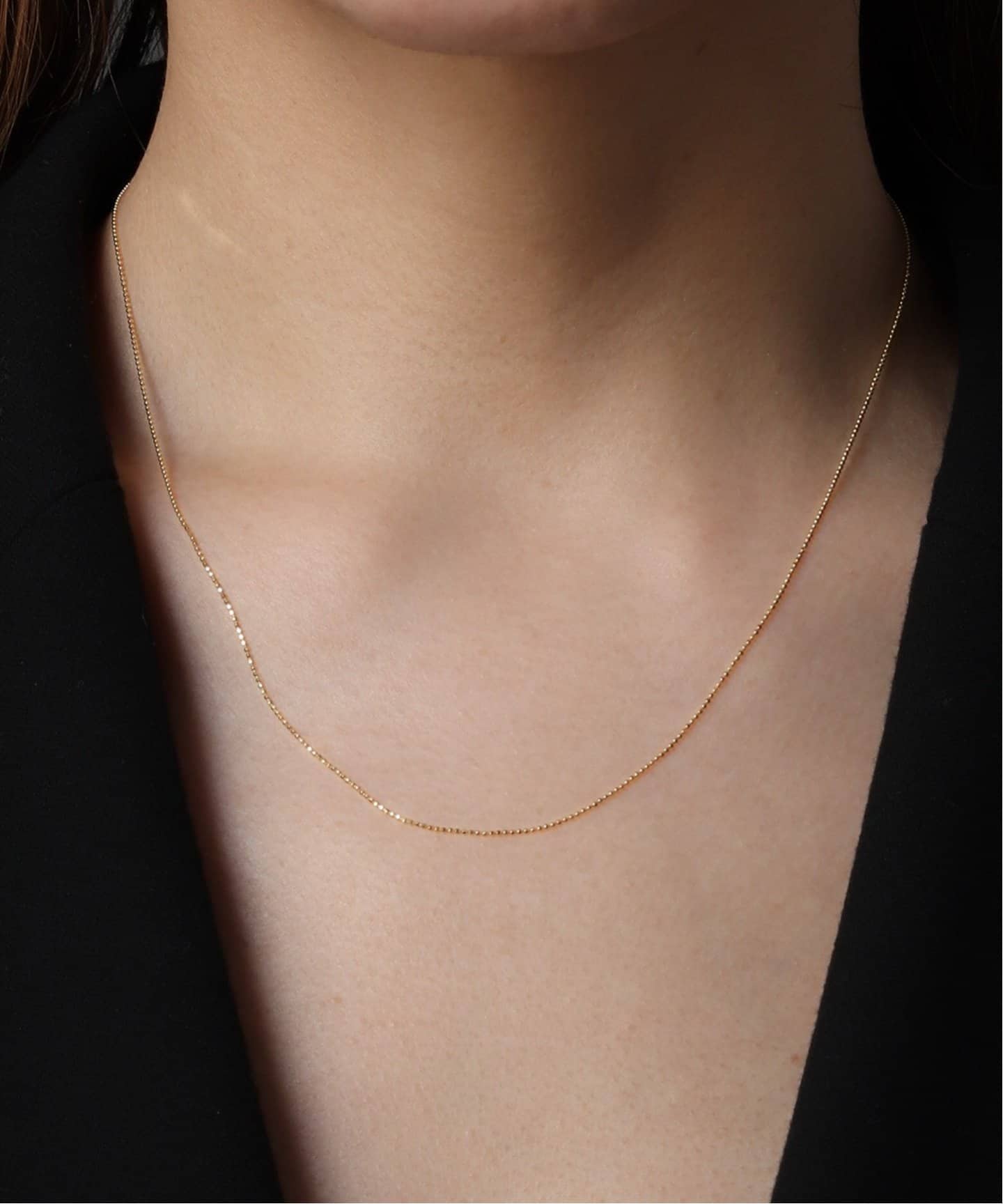 18K 0.8 ball chain necklace（ネックレス）｜DECOUVERTE（デクー
