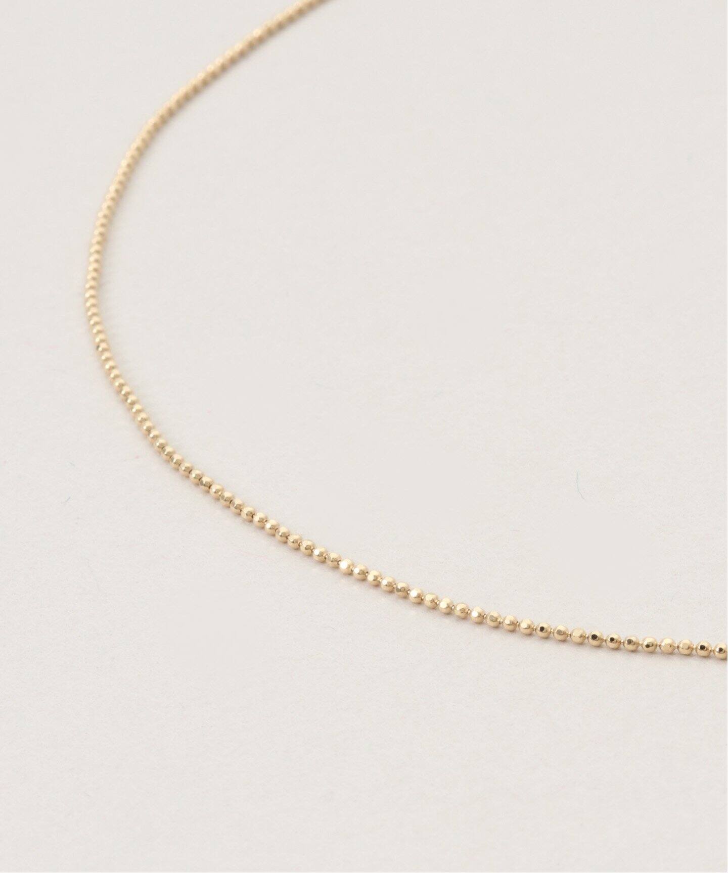 18K 0.8 ball chain necklace（ネックレス）｜DECOUVERTE