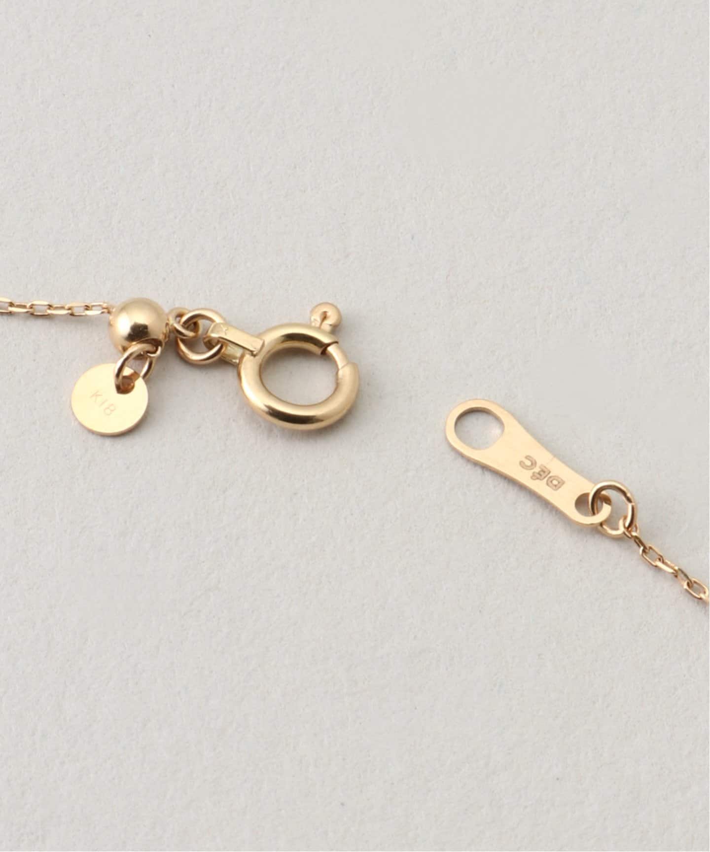 18K 0.1ct diamond bezel setting necklace（ネックレス