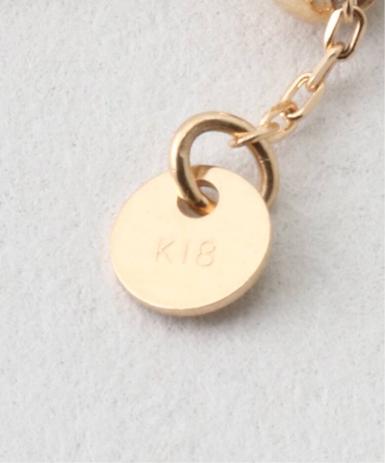 18K 0.1ct diamond bezel setting necklace（ネックレス）｜DECOUVERTE 