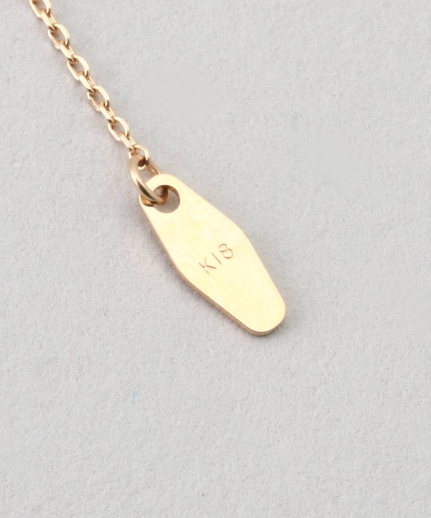 18K 0.2ct diamond bezel setting necklace（ネックレス）｜DECOUVERTE
