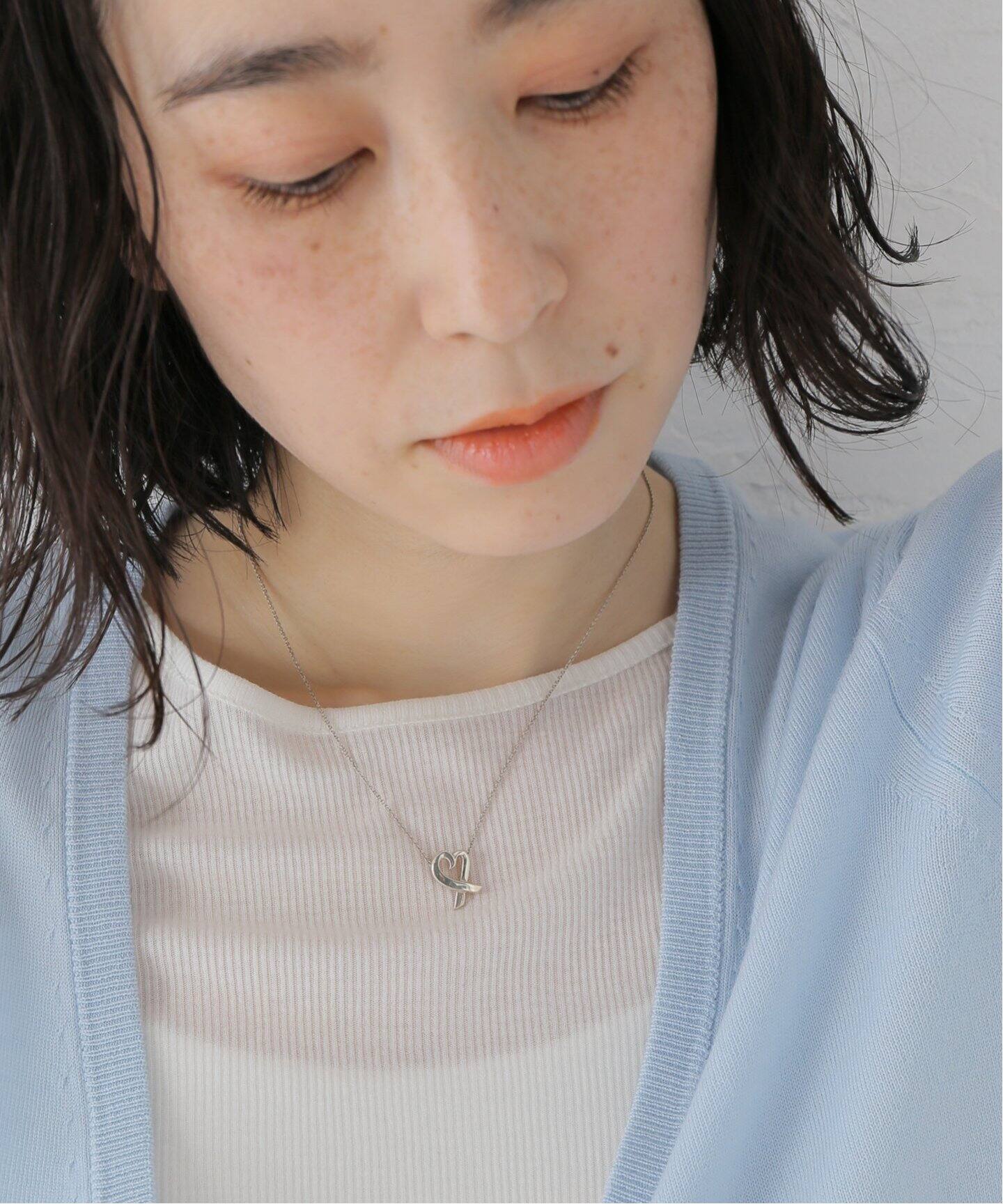 VINTAGE TIFFANY&Co./ティファニー】Loving heart necklace