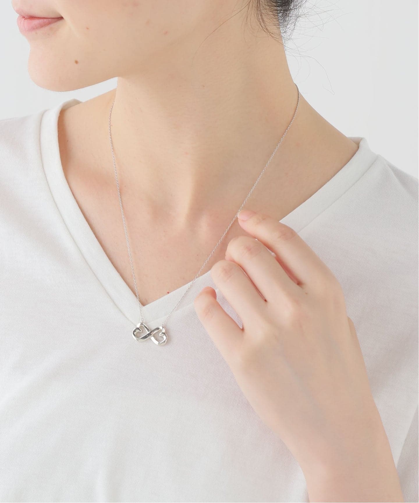 VINTAGE TIFFANY&Co./ティファニー】Double loving heart necklace