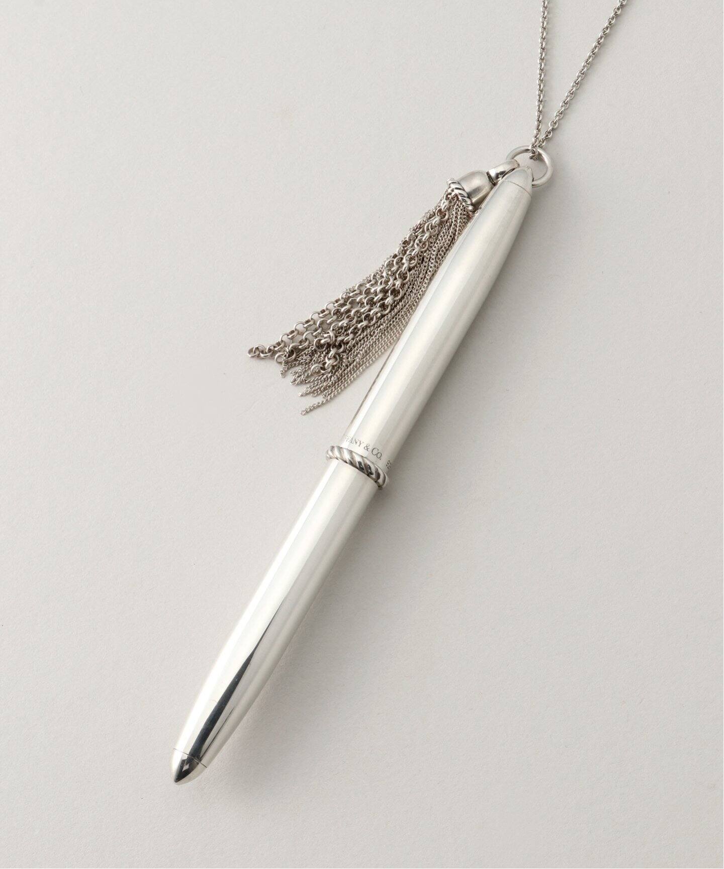 OLD TIFFANY&Co. ティファニー 】Tassel Fringe Ball pen Necklace 