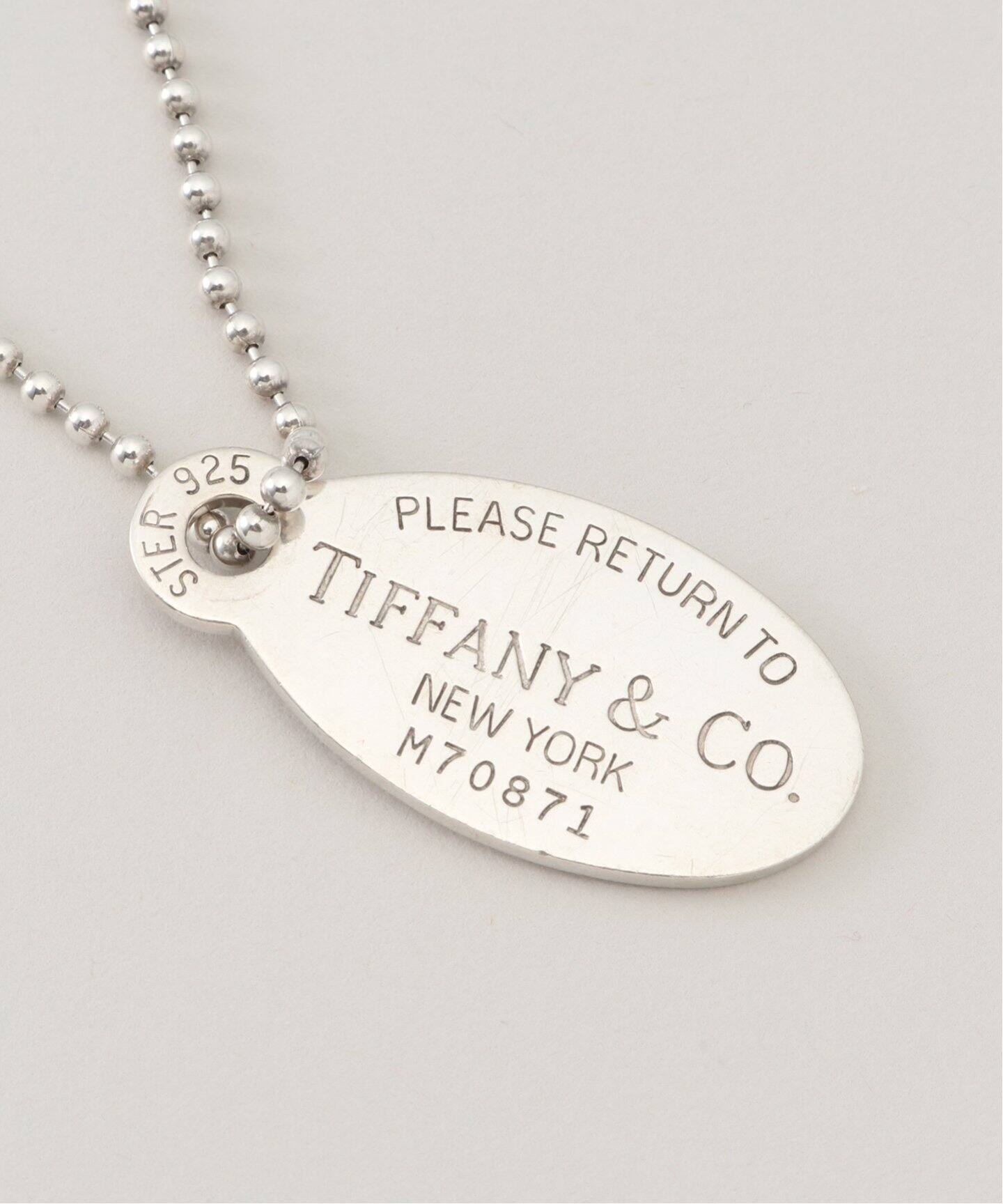 VINTAGE TIFFANY&Co./ティファニー】Return to oval necklace