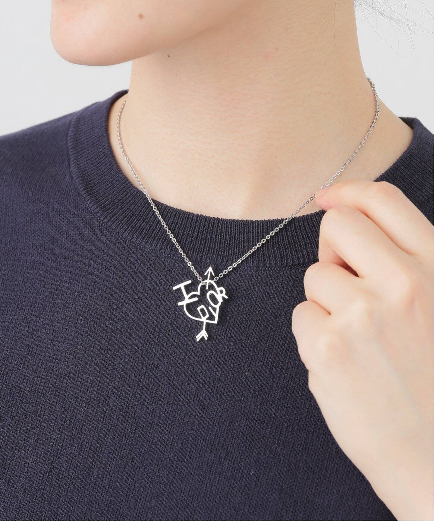 VINTAGE DIOR/ディオール】 necklace logo heart arrow