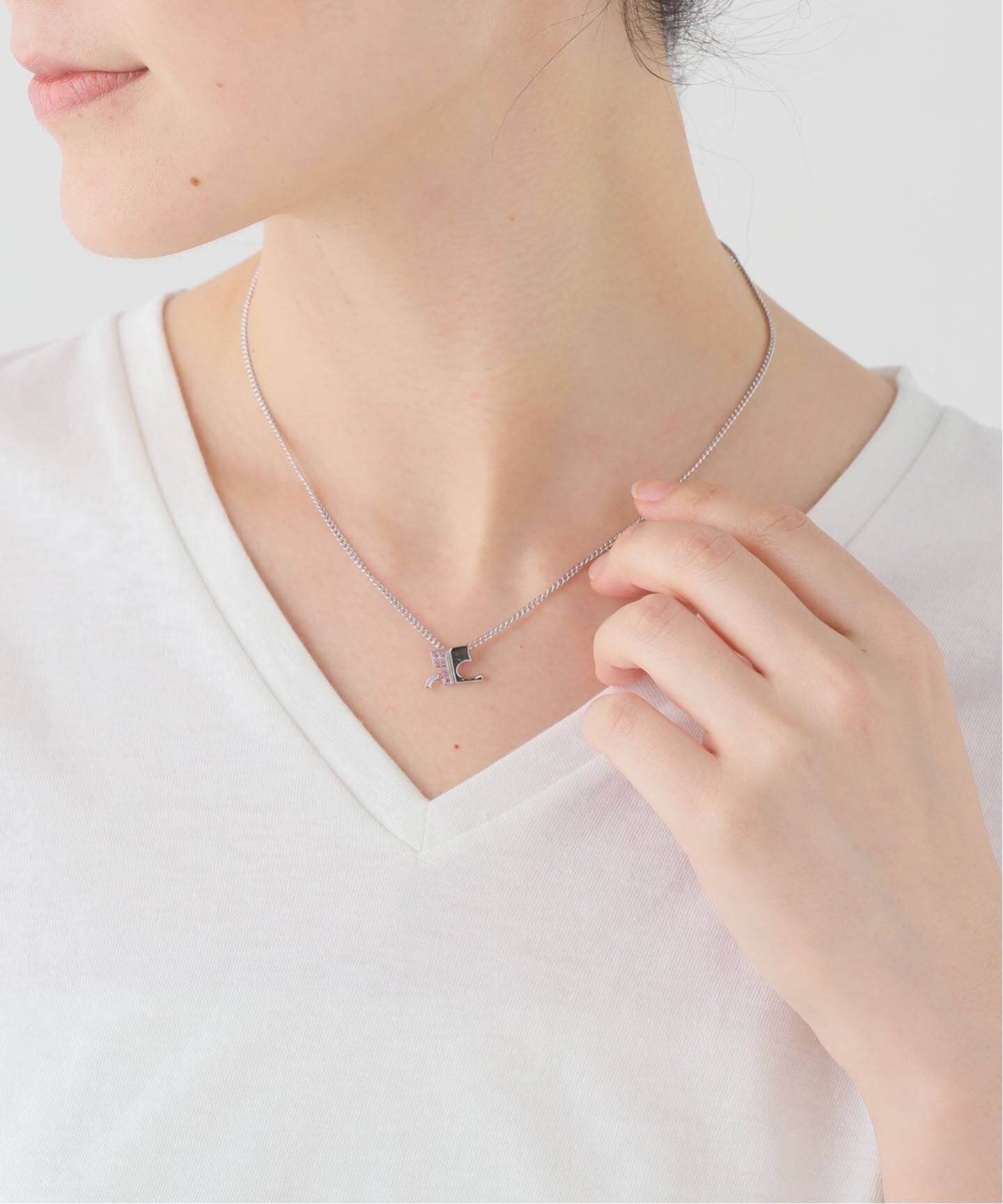クレージュネックレス VINTAGE COURREGES/クレージュ】necklace logo（ネックレス