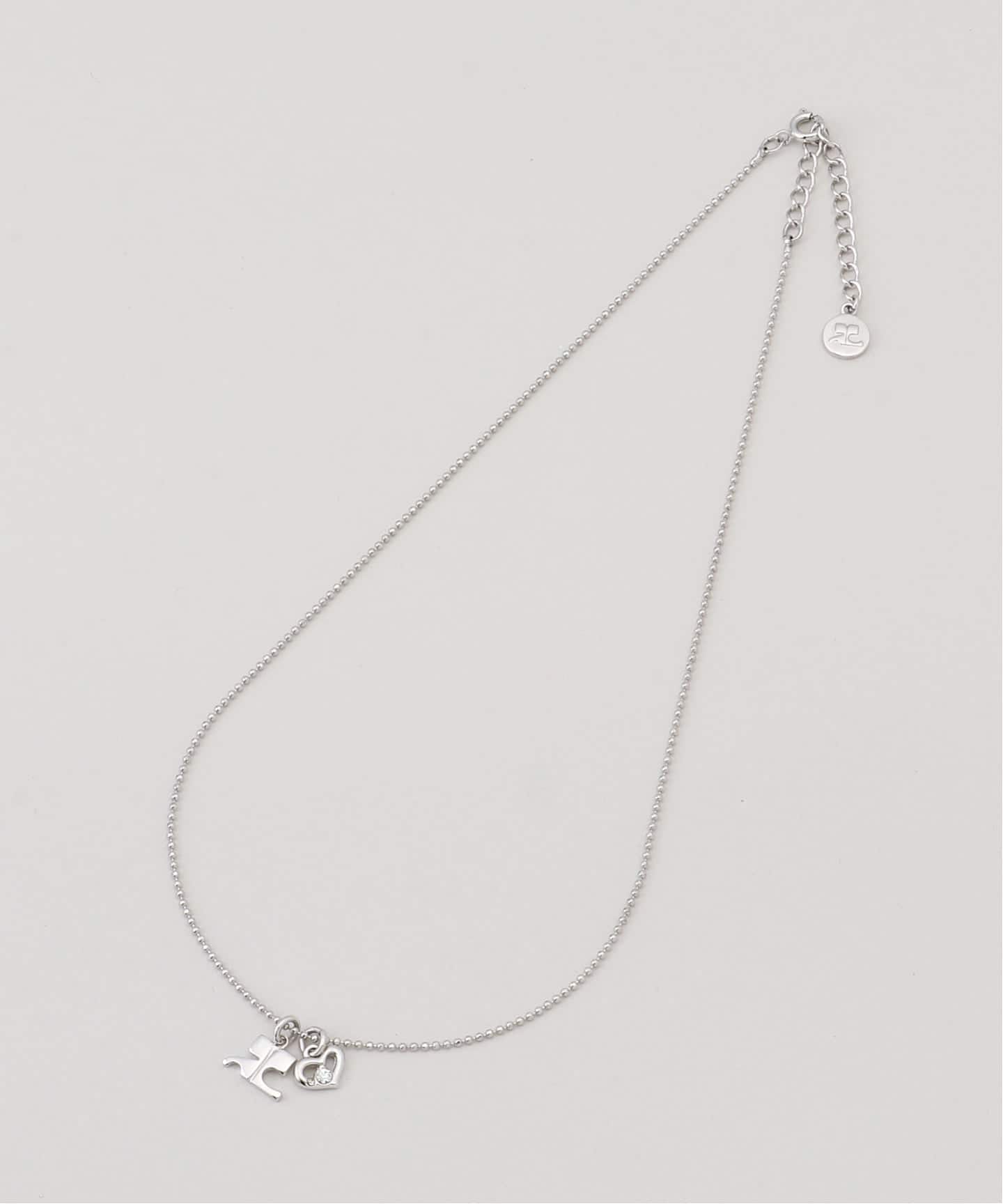 VINTAGE COURREGES/クレージュ】necklace logo heart（ネックレス