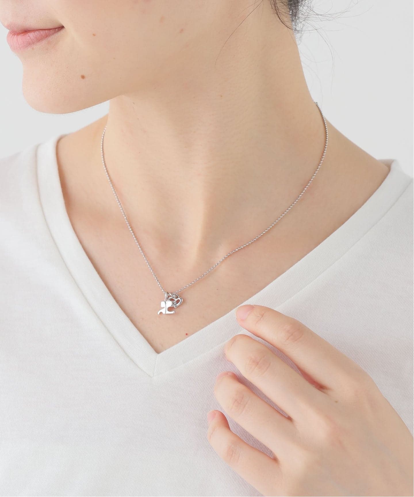 VINTAGE COURREGES/クレージュ】necklace logo heart（ネックレス