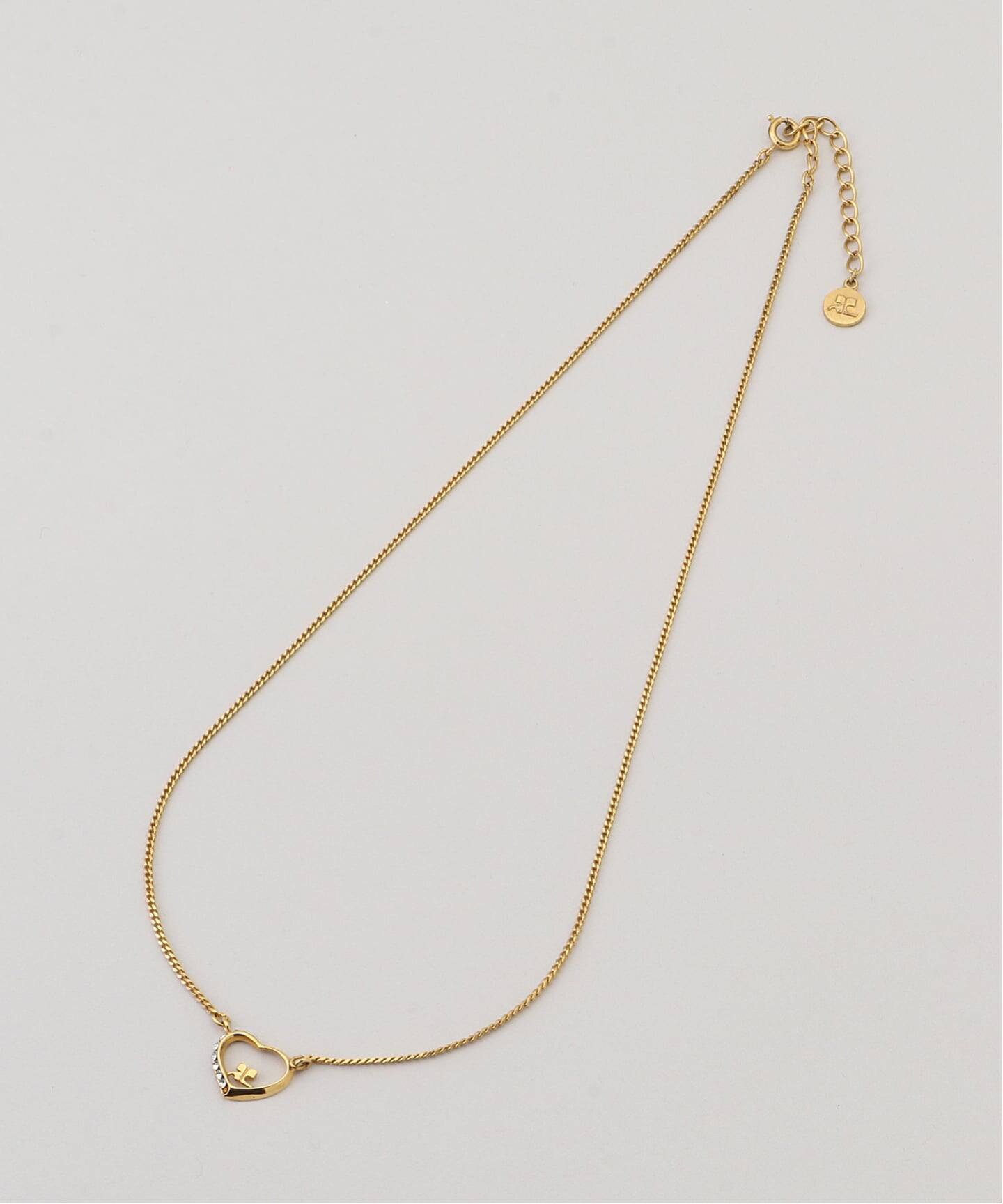 VINTAGE COURREGES/クレージュ】necklace logo heart（ネックレス
