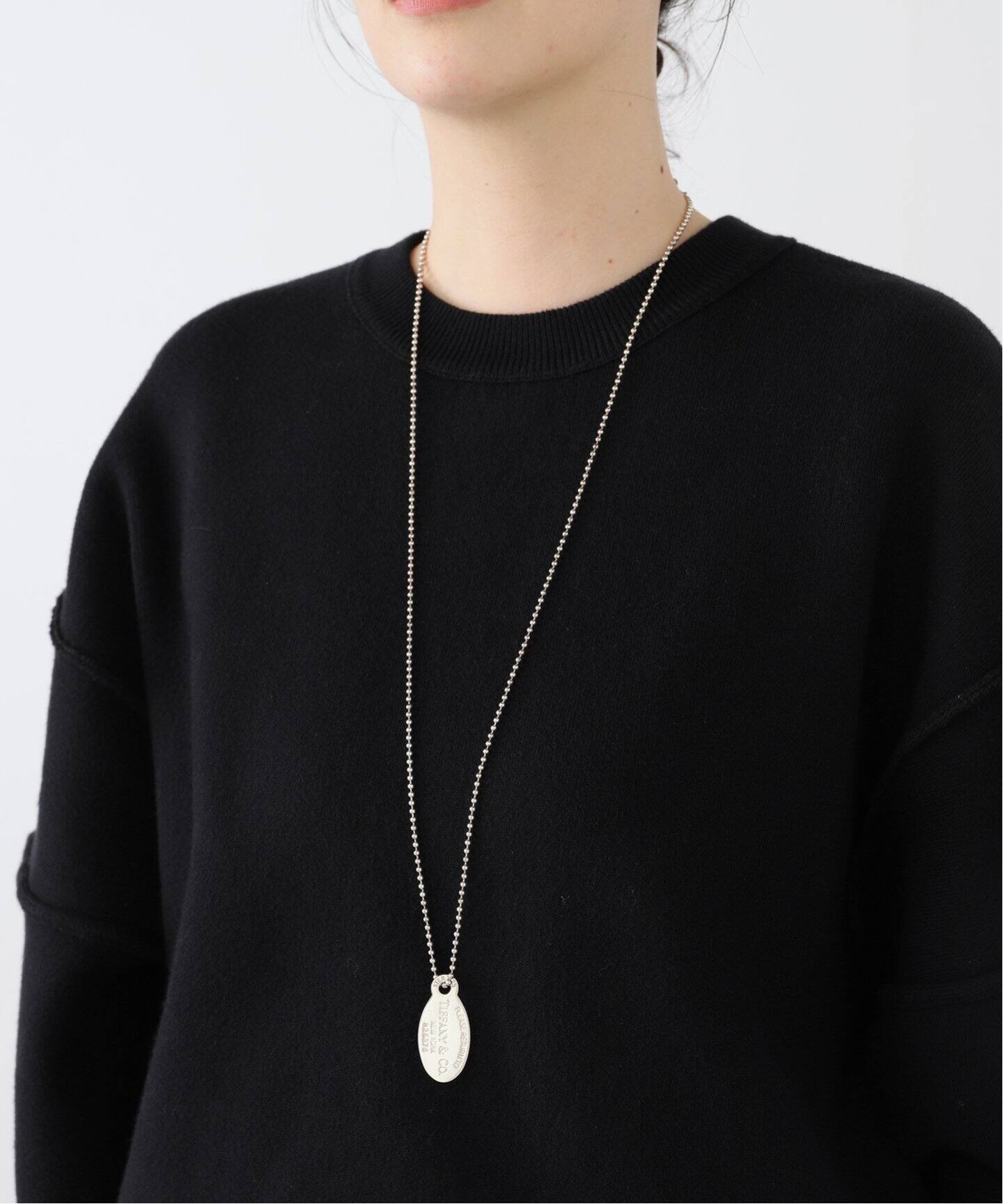 VINTAGE TIFFANY&Co./ティファニー】Return to oval necklace
