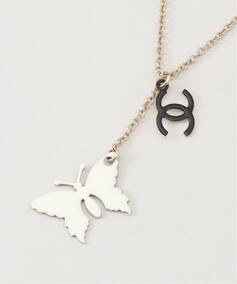VINTAGE CHANEL/シャネル】Necklace logo butterfly（ネックレス