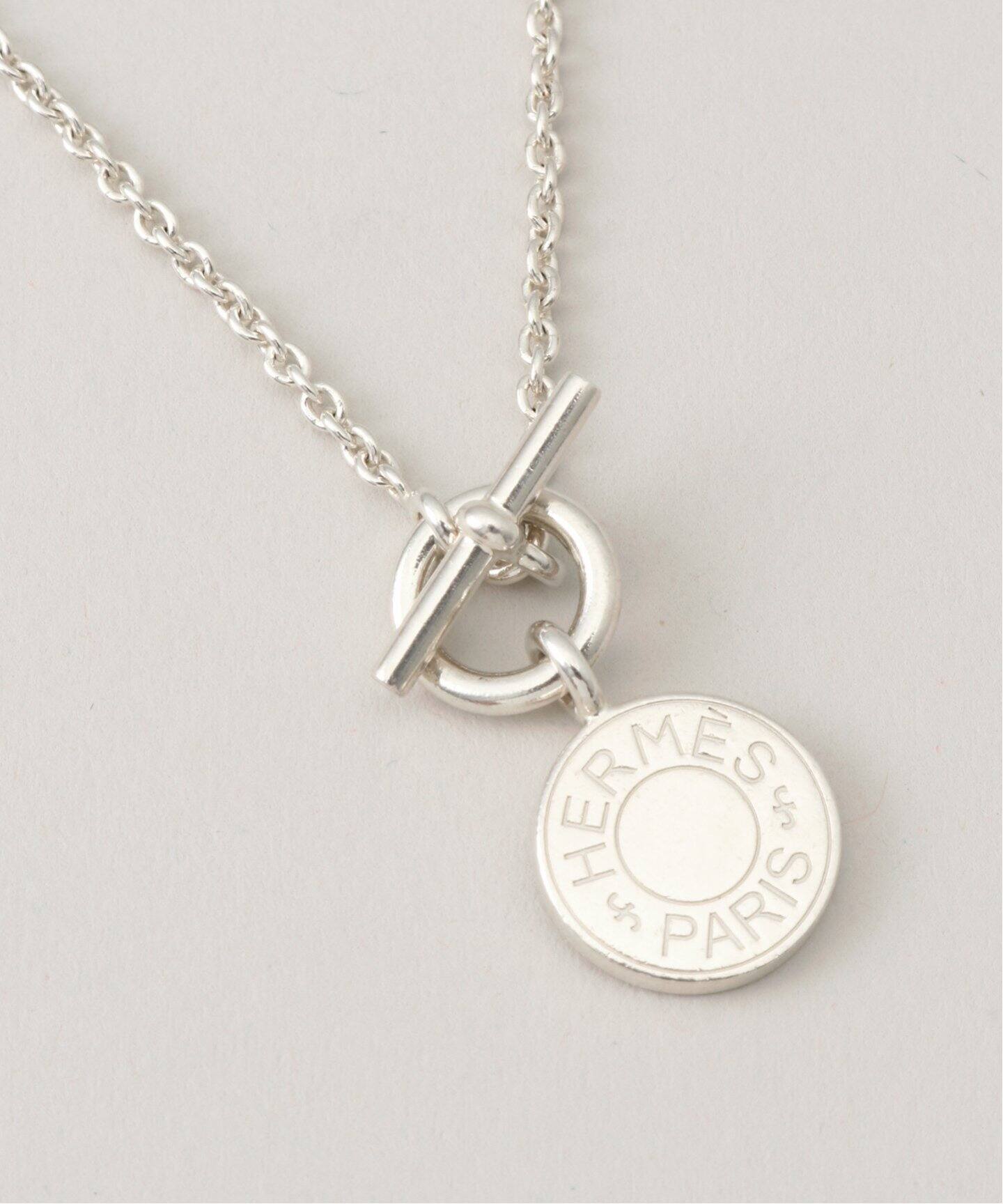 VINTAGE HERMES/エルメス】 Amulet sellier necklace
